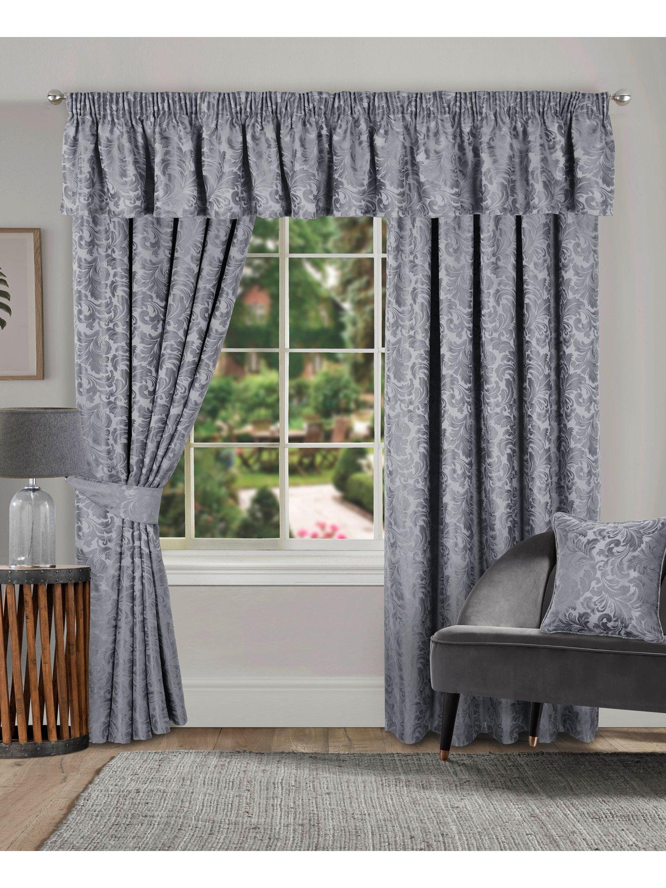 undefined Buckingham Lined Pencil Pleat Curtains