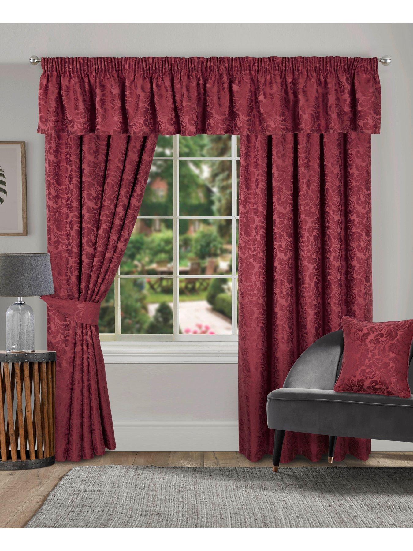 undefined Buckingham Lined Pencil Pleat Curtains