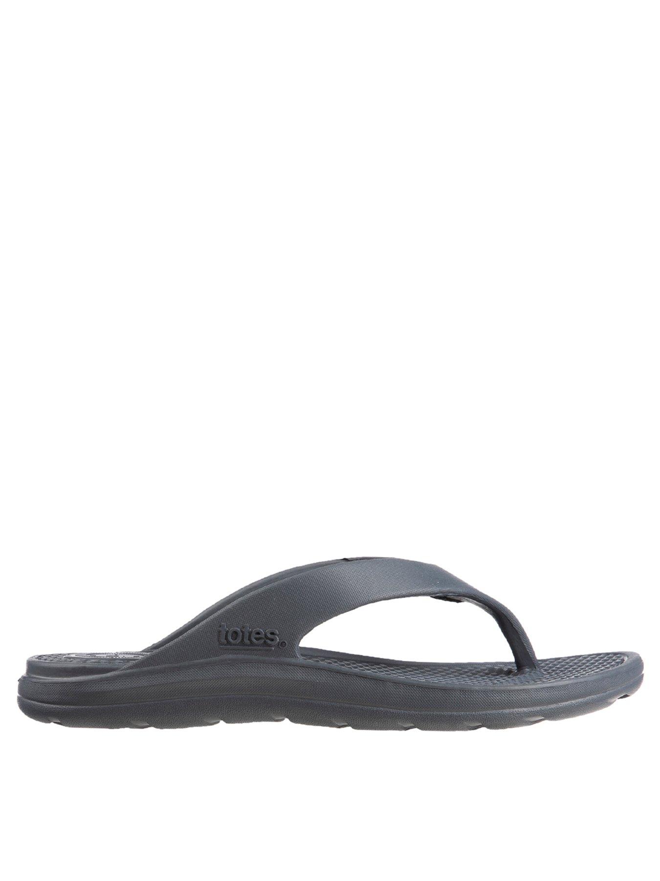 totes-mens-solbounce-toe-post-sandal-greyfront