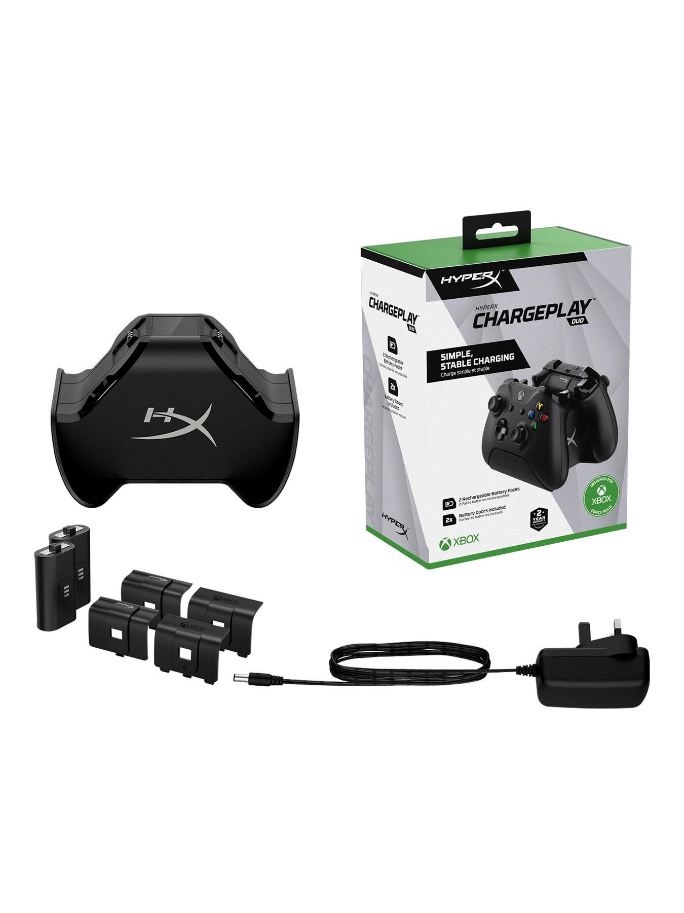 Image 6 of 7 of HYPERX ChargePlay Duo Controller Charging Station - supports Xbox Series X|S | Xbox One Wireless Controllers - &nbsp;Includes 2 Rechargeable Battery Packs &amp; additional battery doors