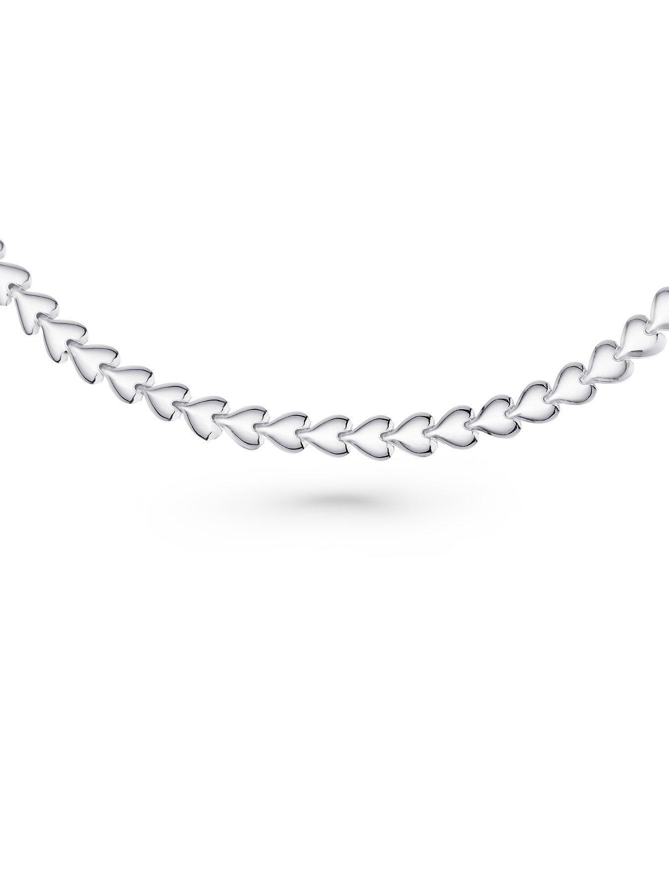 Image 3 of 4 of Beaverbrooks Silver Heart Link Bracelet
