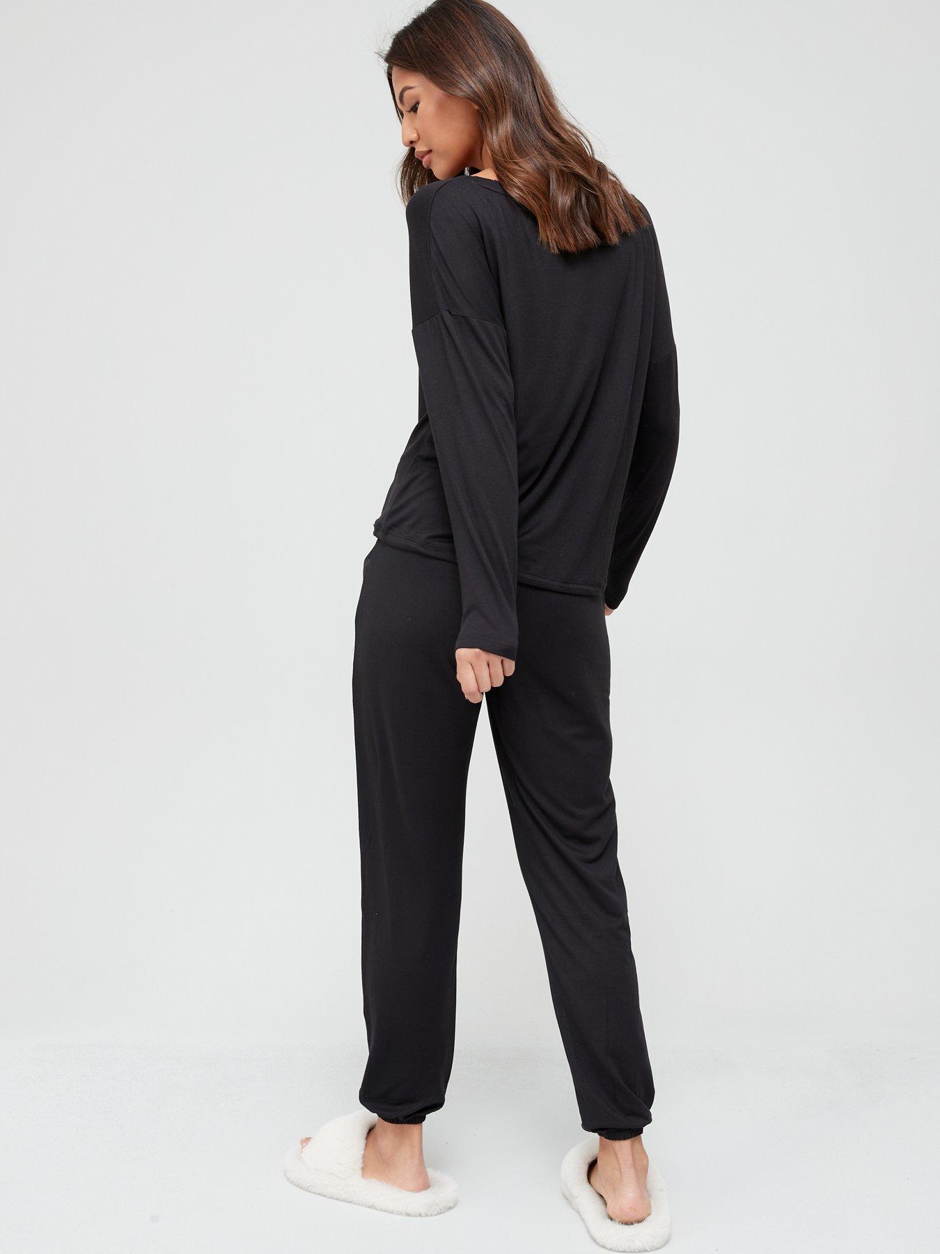 v-by-very-off-the-shoulder-slouchy-pyjamas-blackstillFront