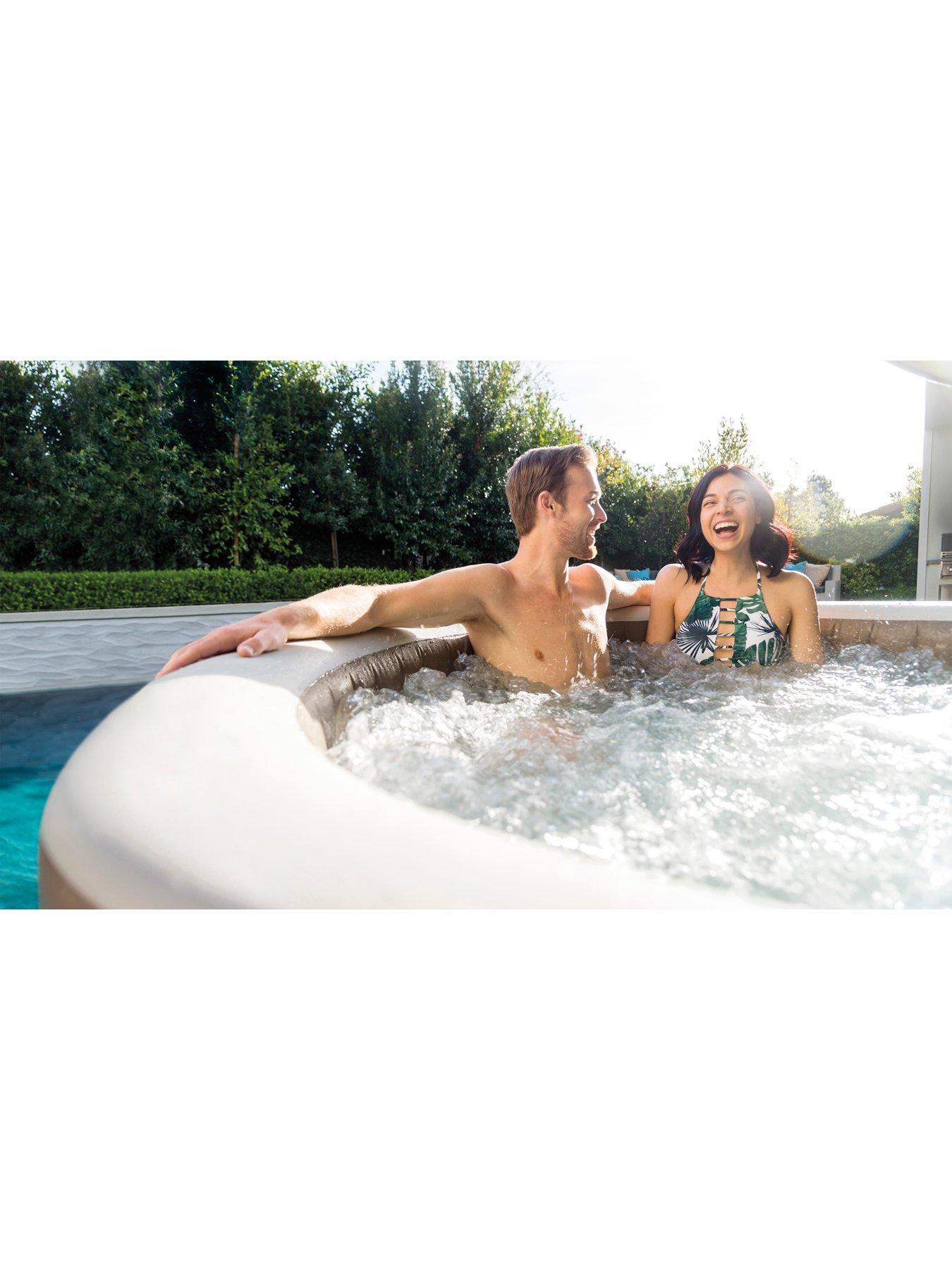 Image 4 of 7 of Intex PureSpa Bubble Round Inflatable Spa (4 Person)