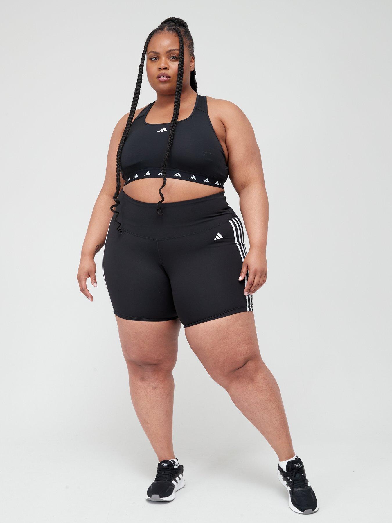 adidas-performance-training-essentials-3-stripes-high-waisted-short-leggings-blackback