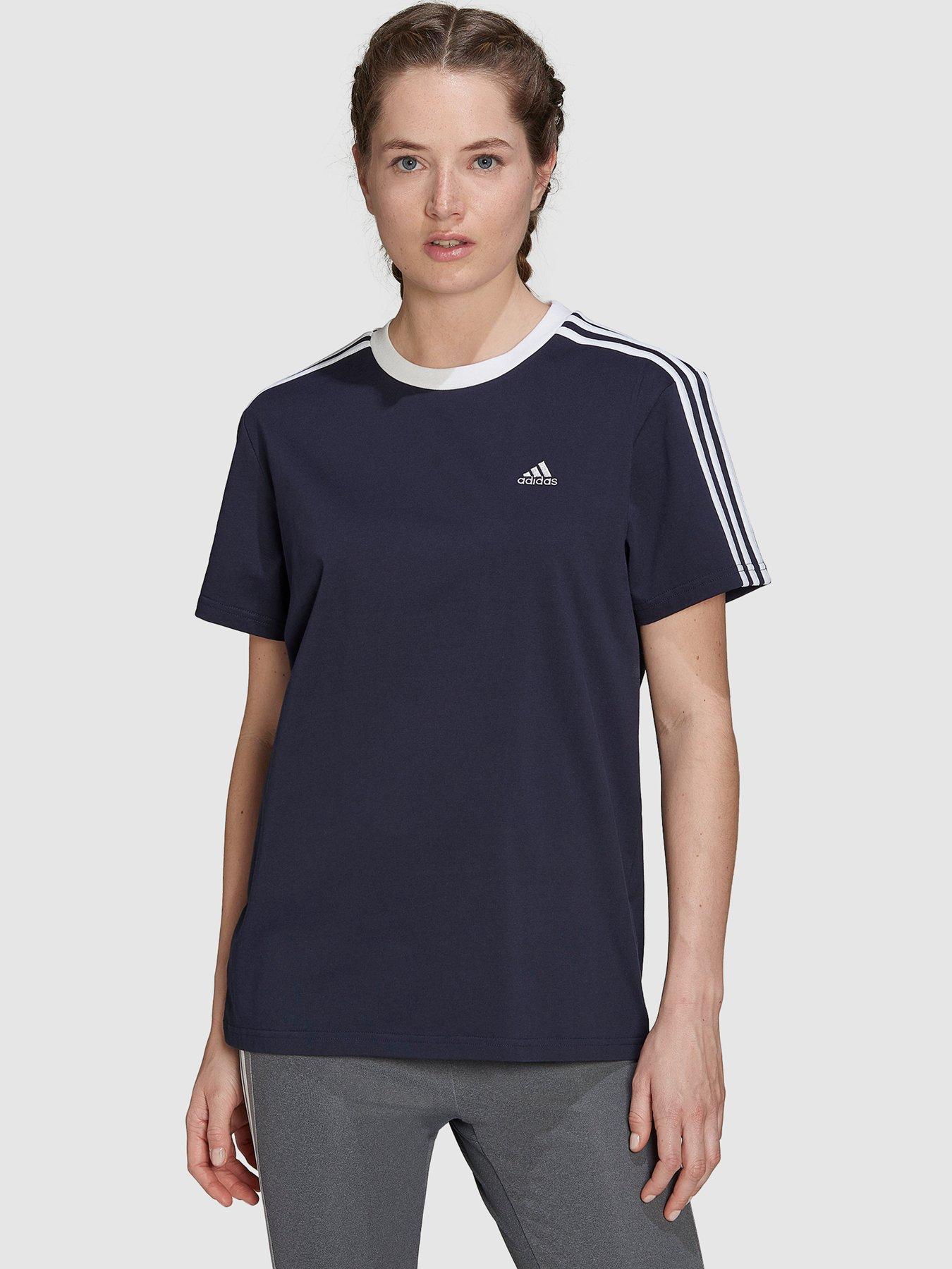 adidas-sportswear-essentials-3-stripes-t-shirt-navyfront