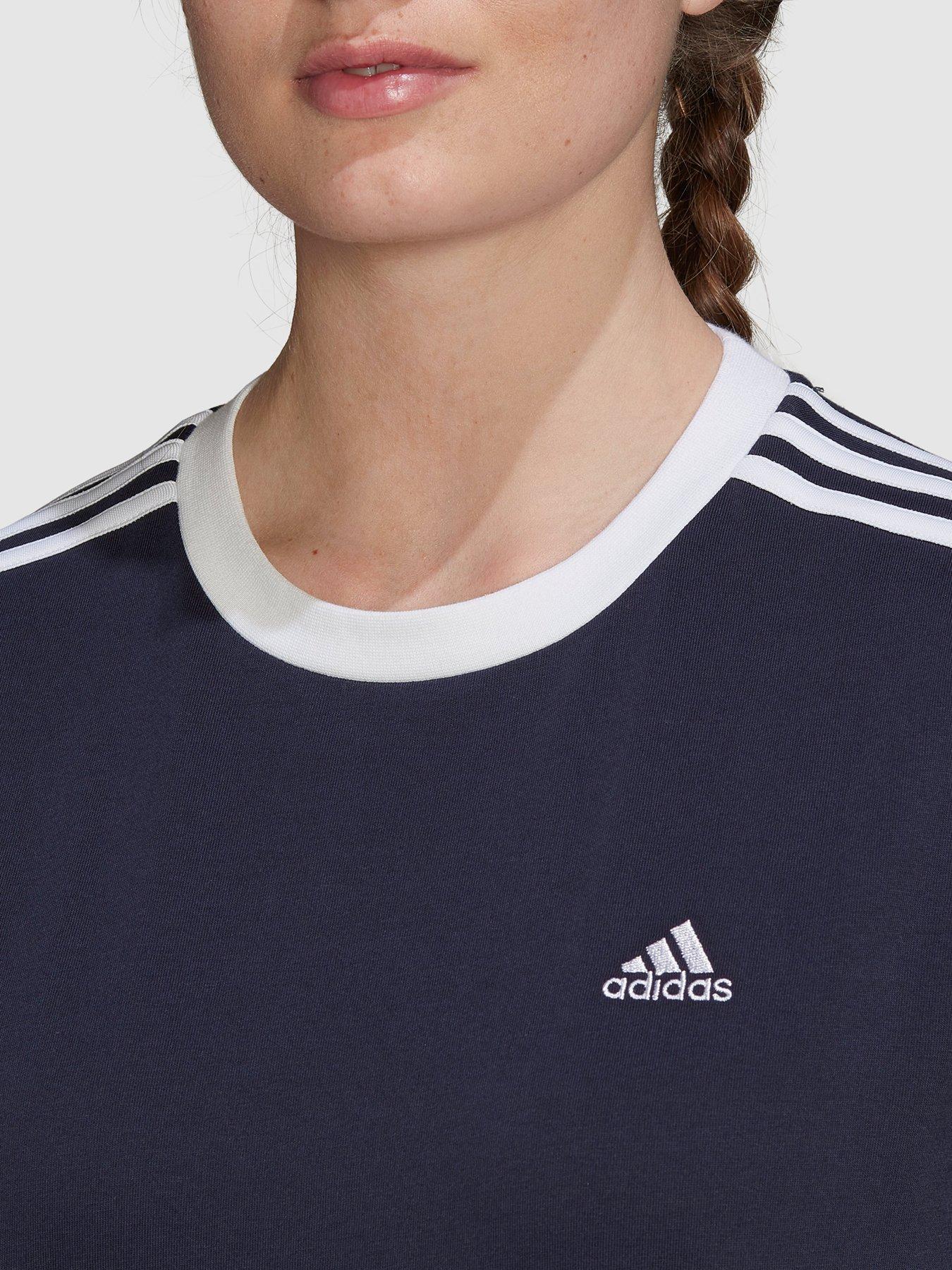 adidas-sportswear-essentials-3-stripes-t-shirt-navyoutfit