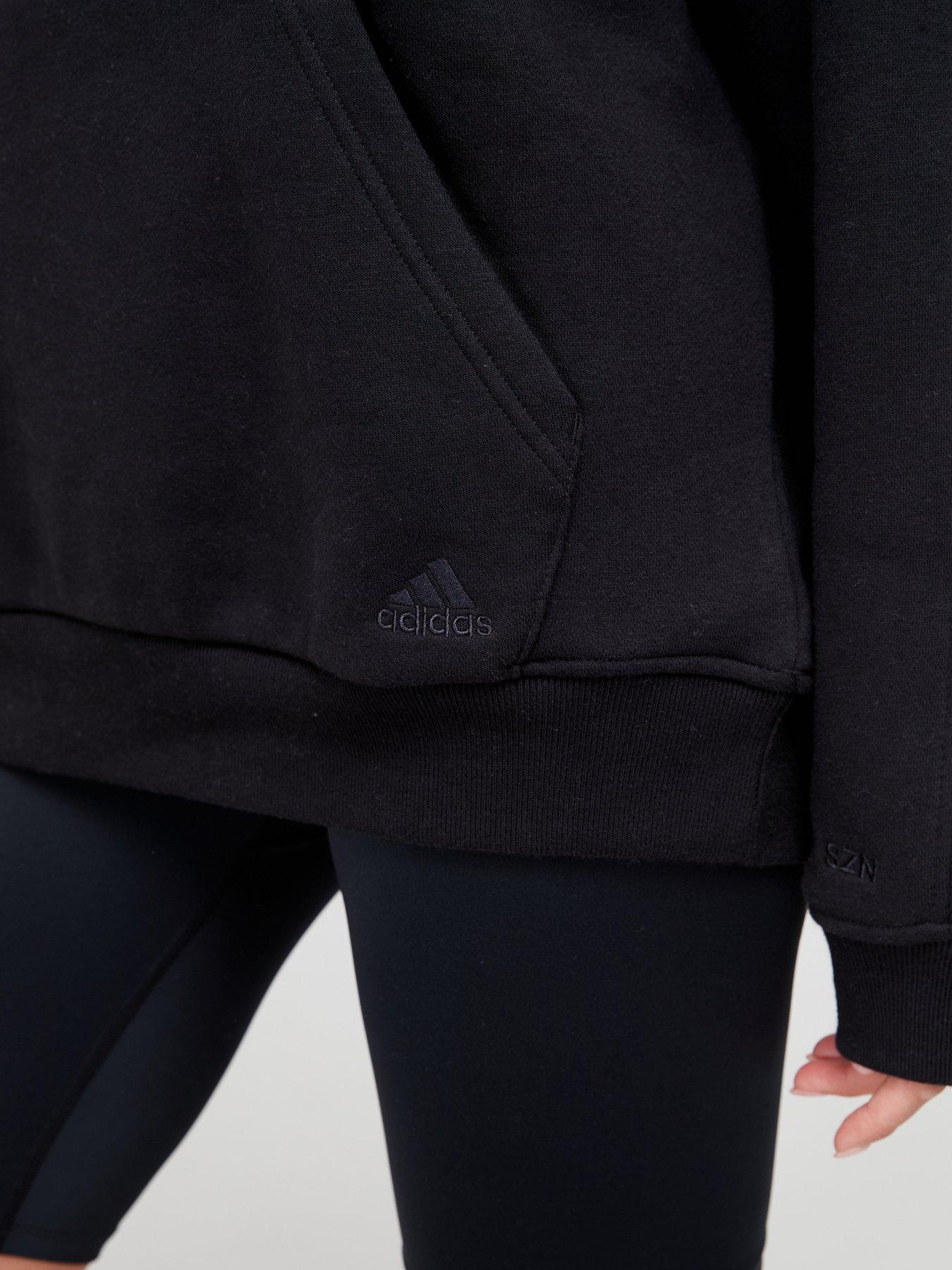 adidas-sportswear-all-szn-fleece-boyfriend-hoodie-blackoutfit