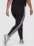 adidas-sportswear-3-stripes-legging-plus-size-blackwhitestillFront