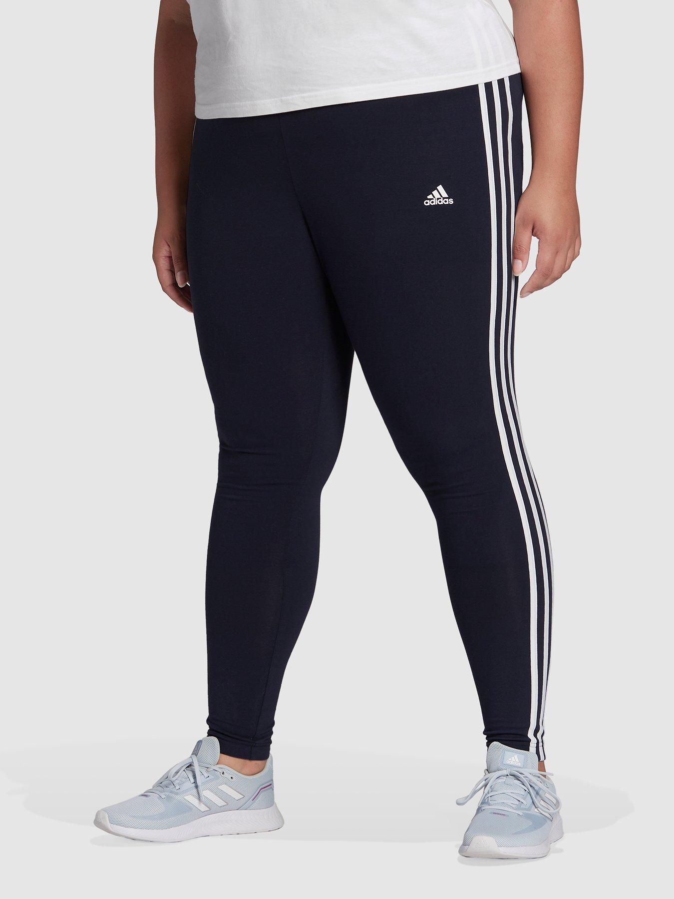 adidas Sportswear Plus Essential leggings with three stripes in