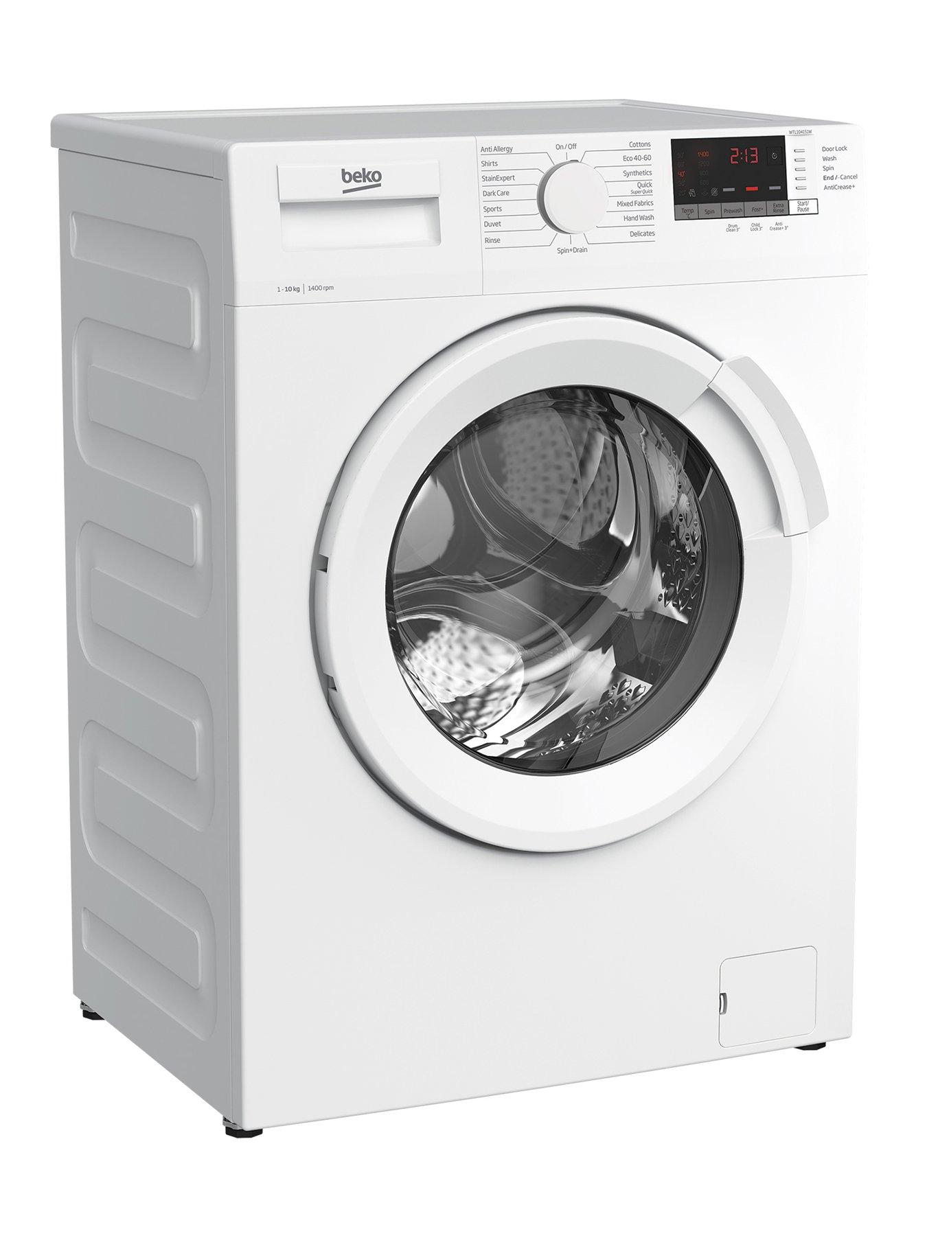 beko-wtl104151nbspfreestanding-10kg-loadnbsp1400rpm-spinnbspwashing-machine-whitestillFront