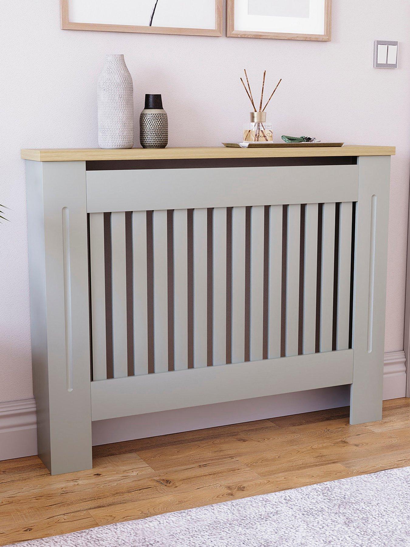 Image 1 of 6 of Vida Designs Arlington Medium Radiator Cover - Olive&nbsp;Grey