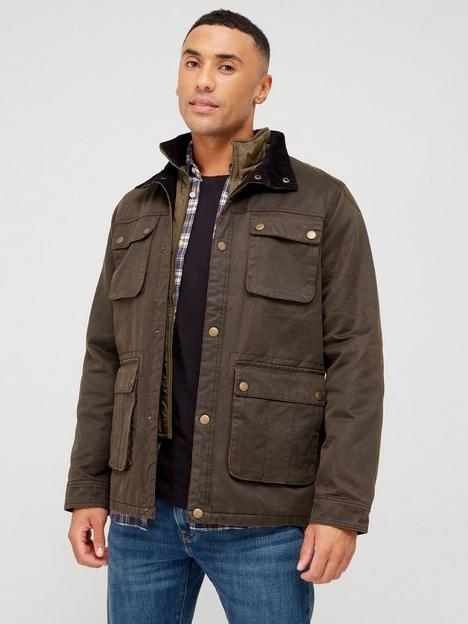 very-man-wax-field-jacket-brown
