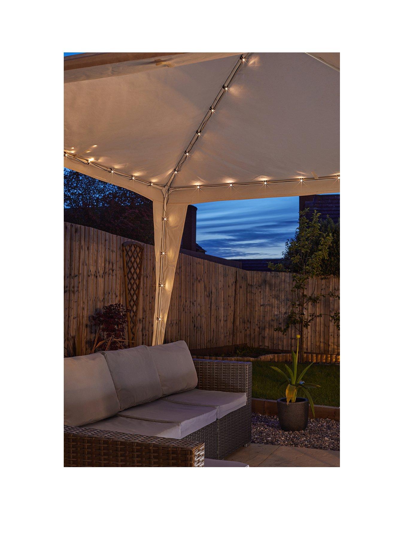 Image 1 of 4 of Smart Solar Gazebo String Lights - 140 LED