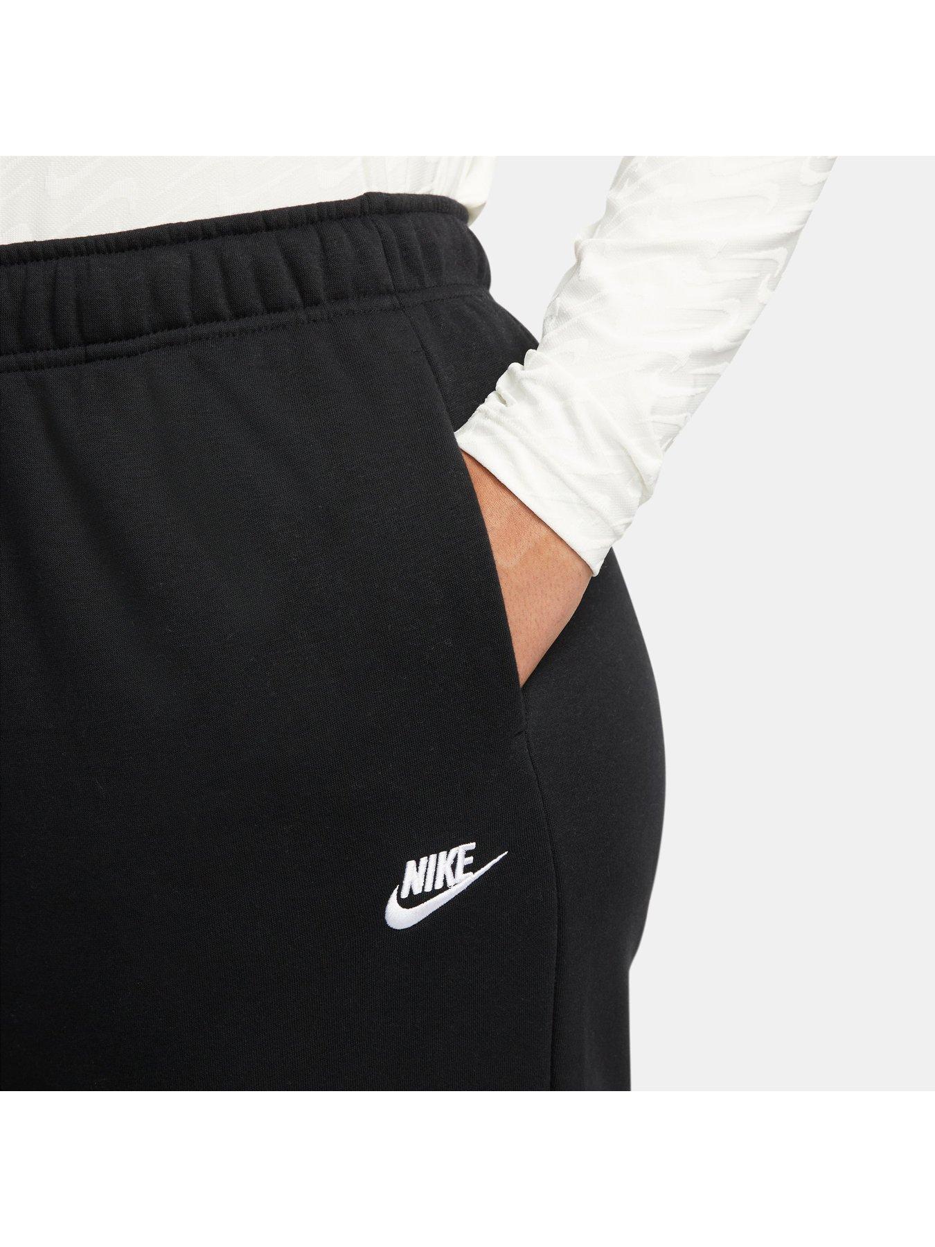 Nike NSW Club Fleece Mid Rise Oversized Joggers Curve Black