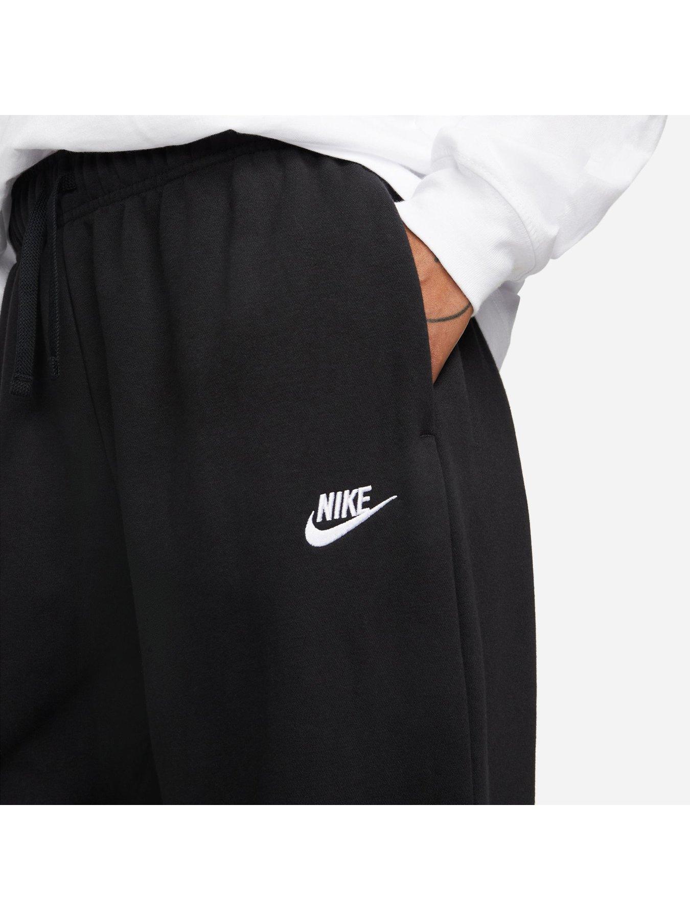 NSW Club Fleece Mid Rise Oversized Joggers - Black/White