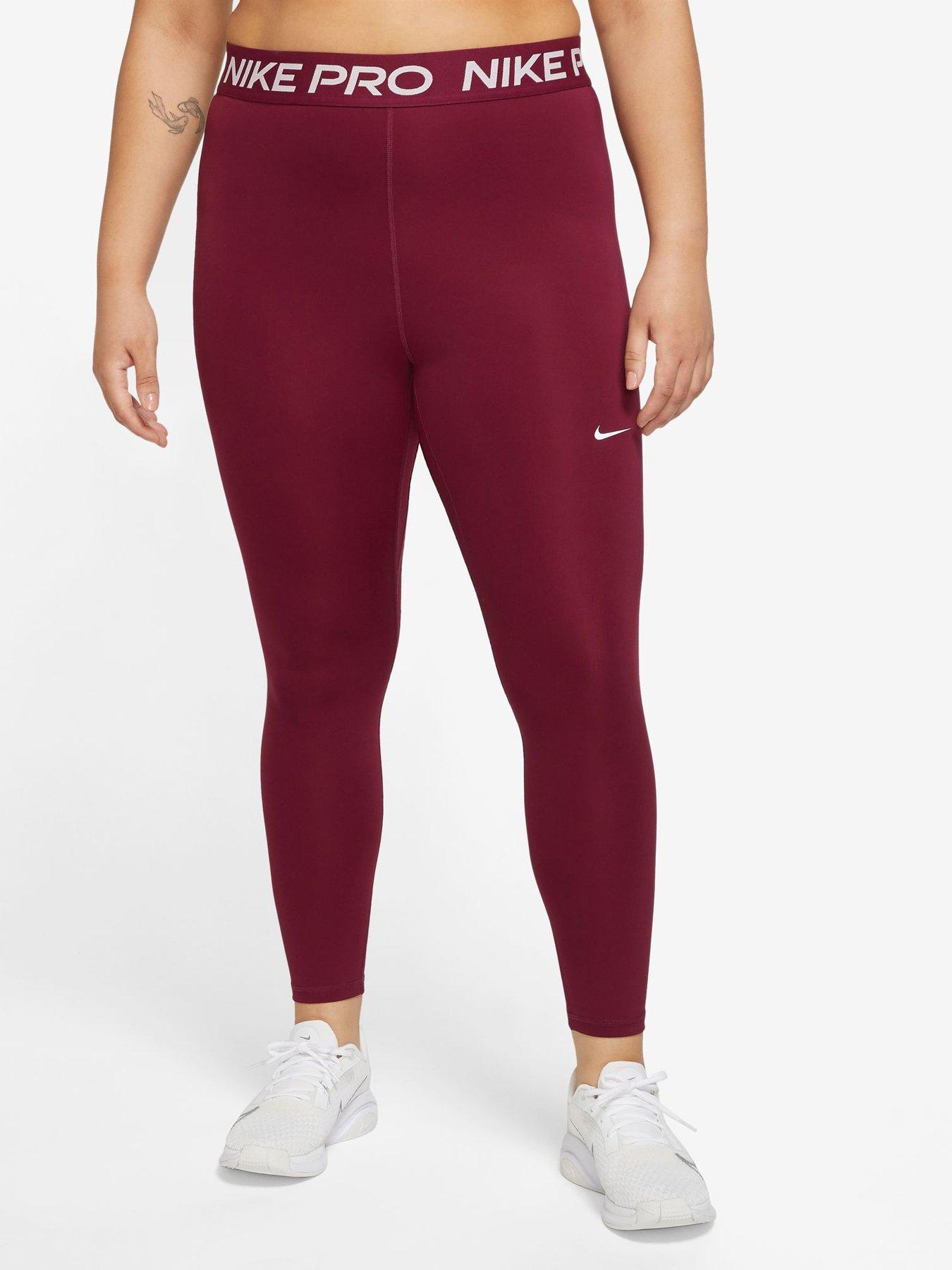 Maroon nike shop pro leggings