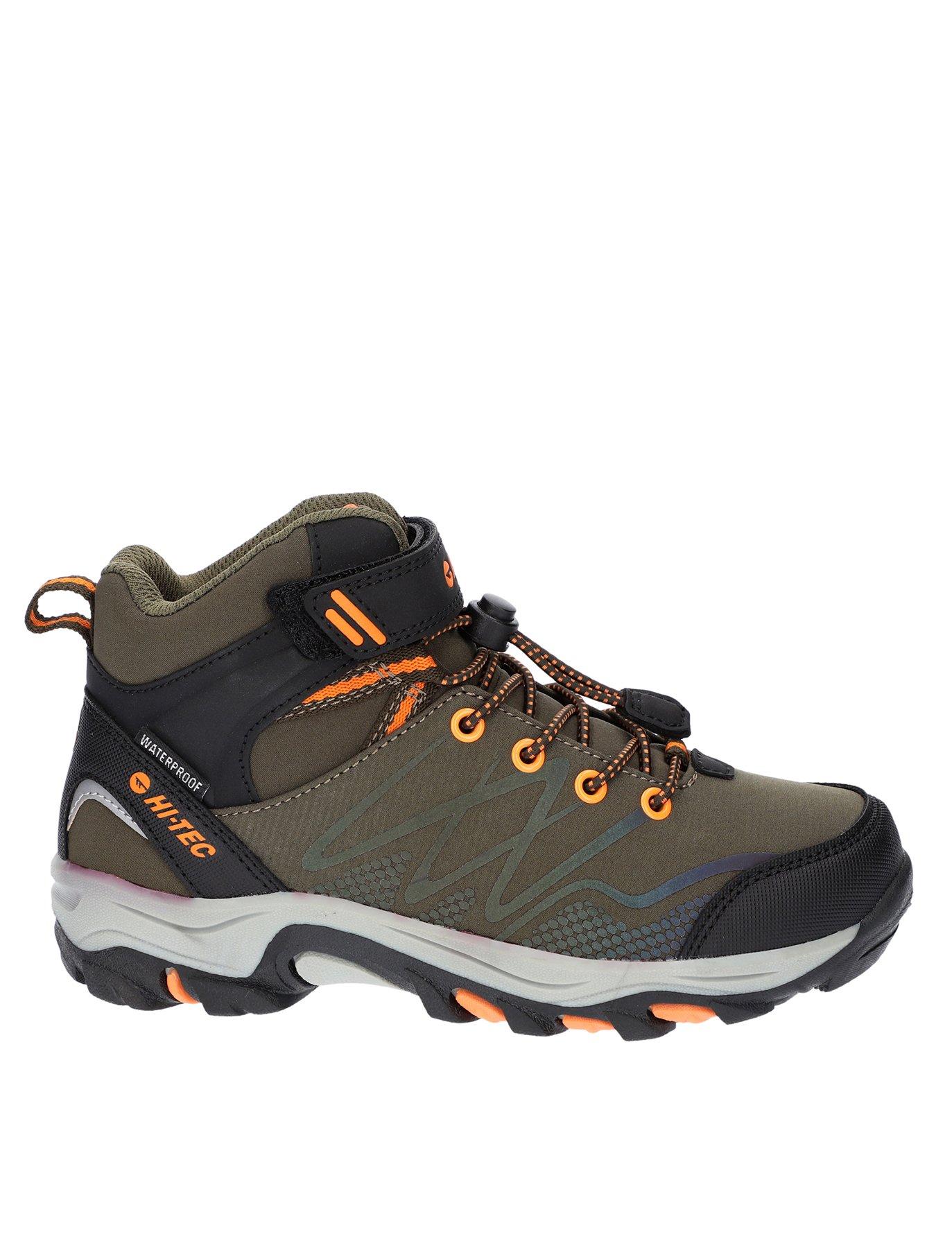 Hi Tec Hi Tec Boys Blackout Waterproof Mid cut Hiking Boot Very