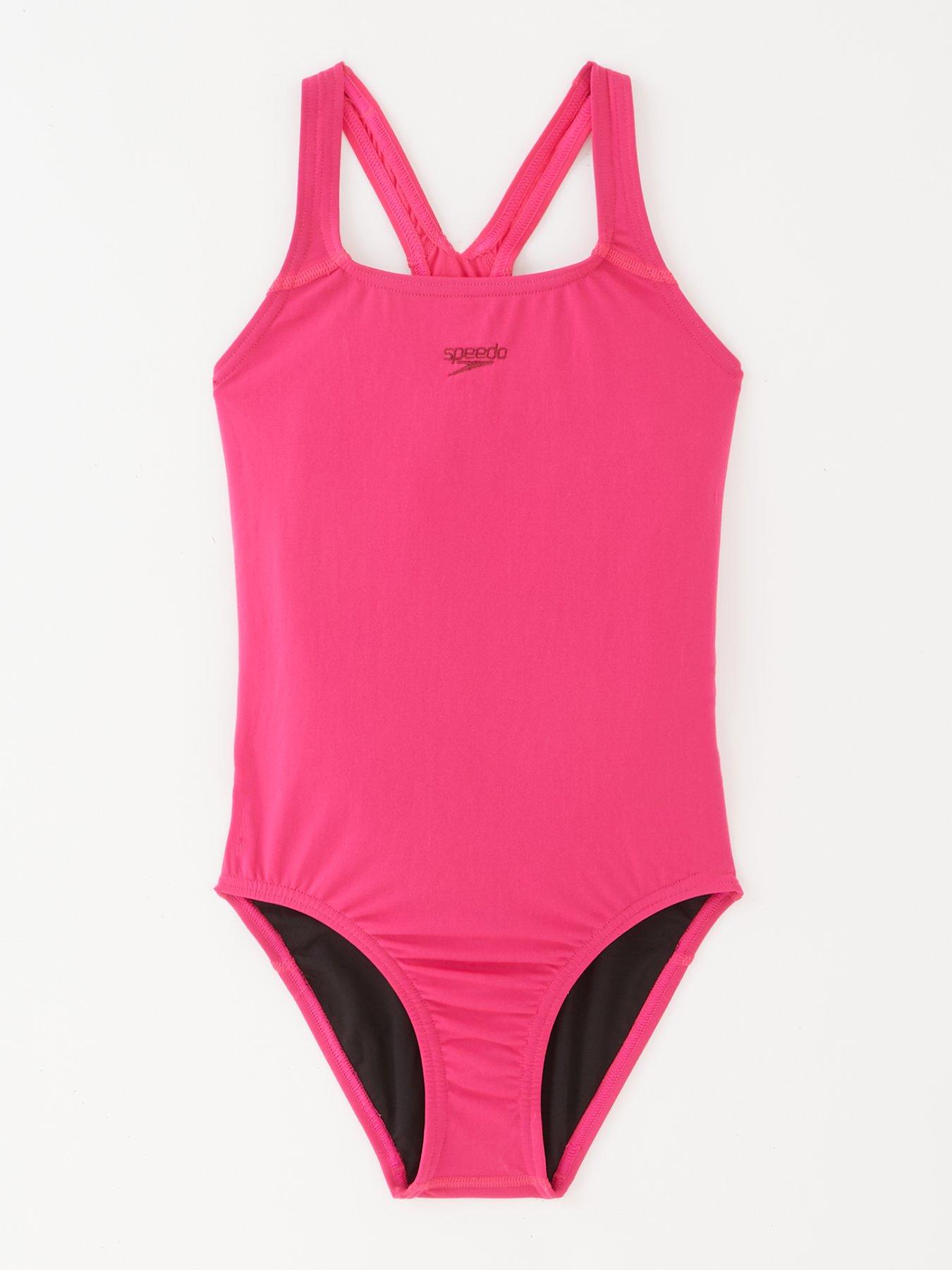 Speedo Junior Girls Eco Endurance+ Medalist Swimsuit - Pink