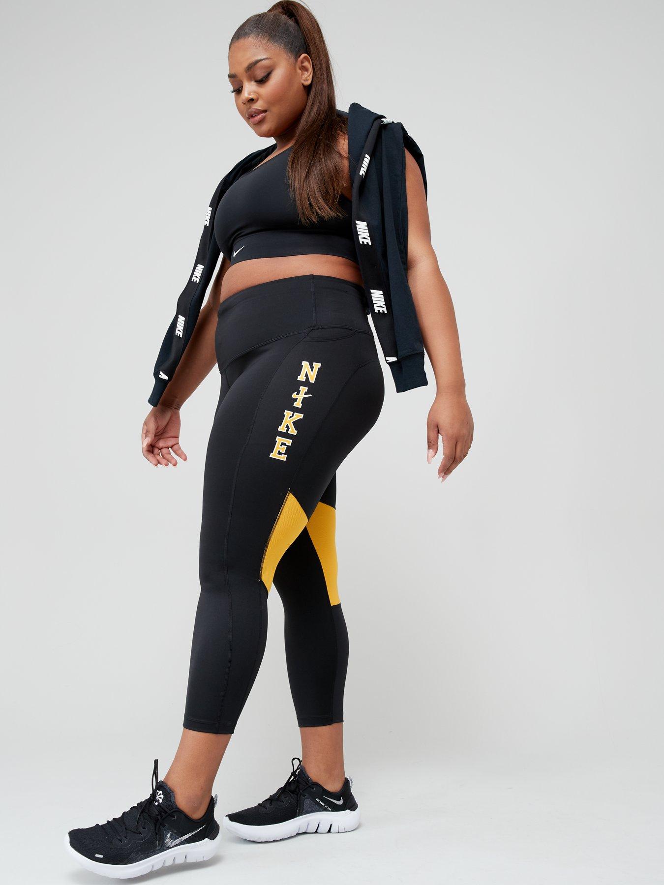 Yellow and sale black nike leggings