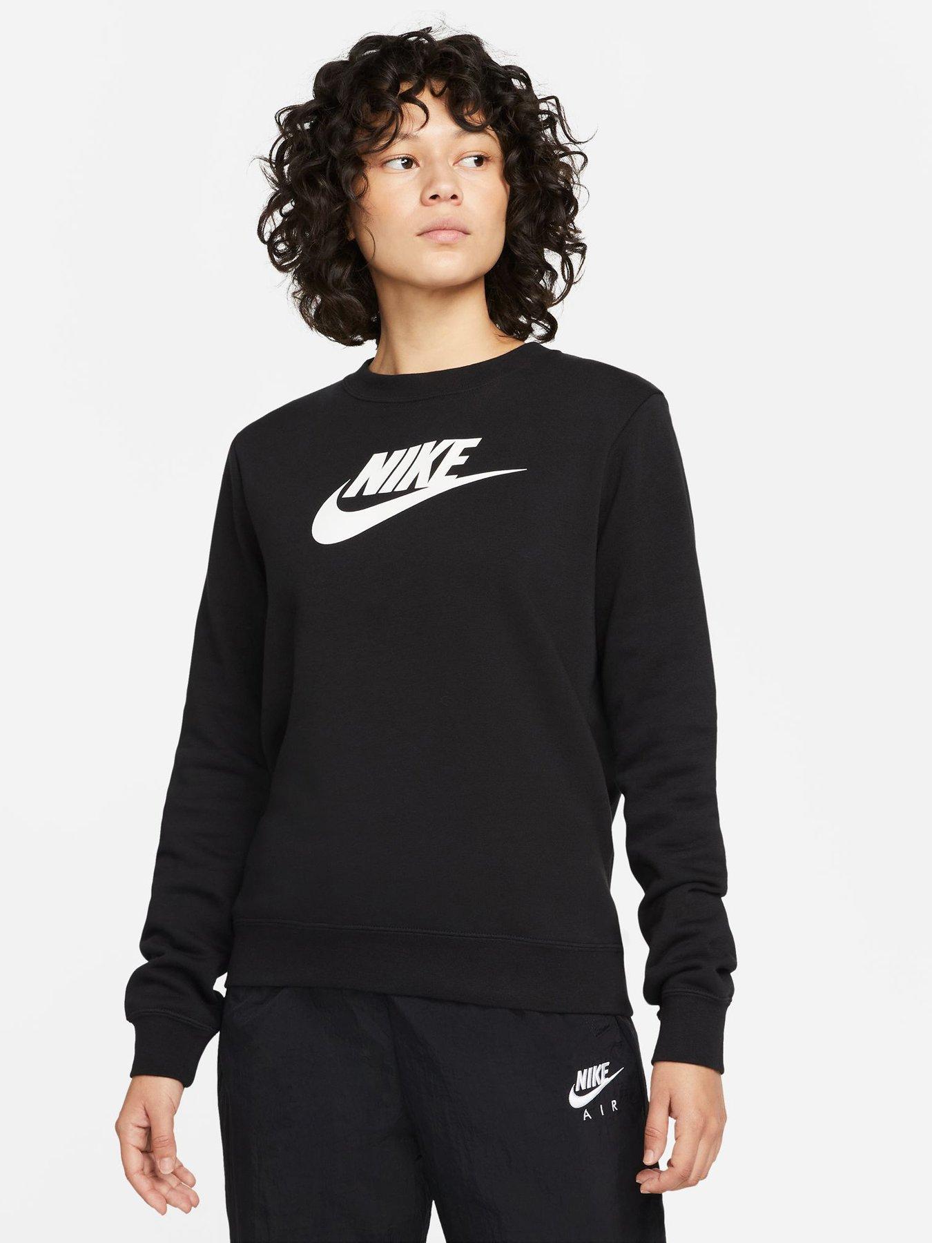 Nike women's store black sweatshirt