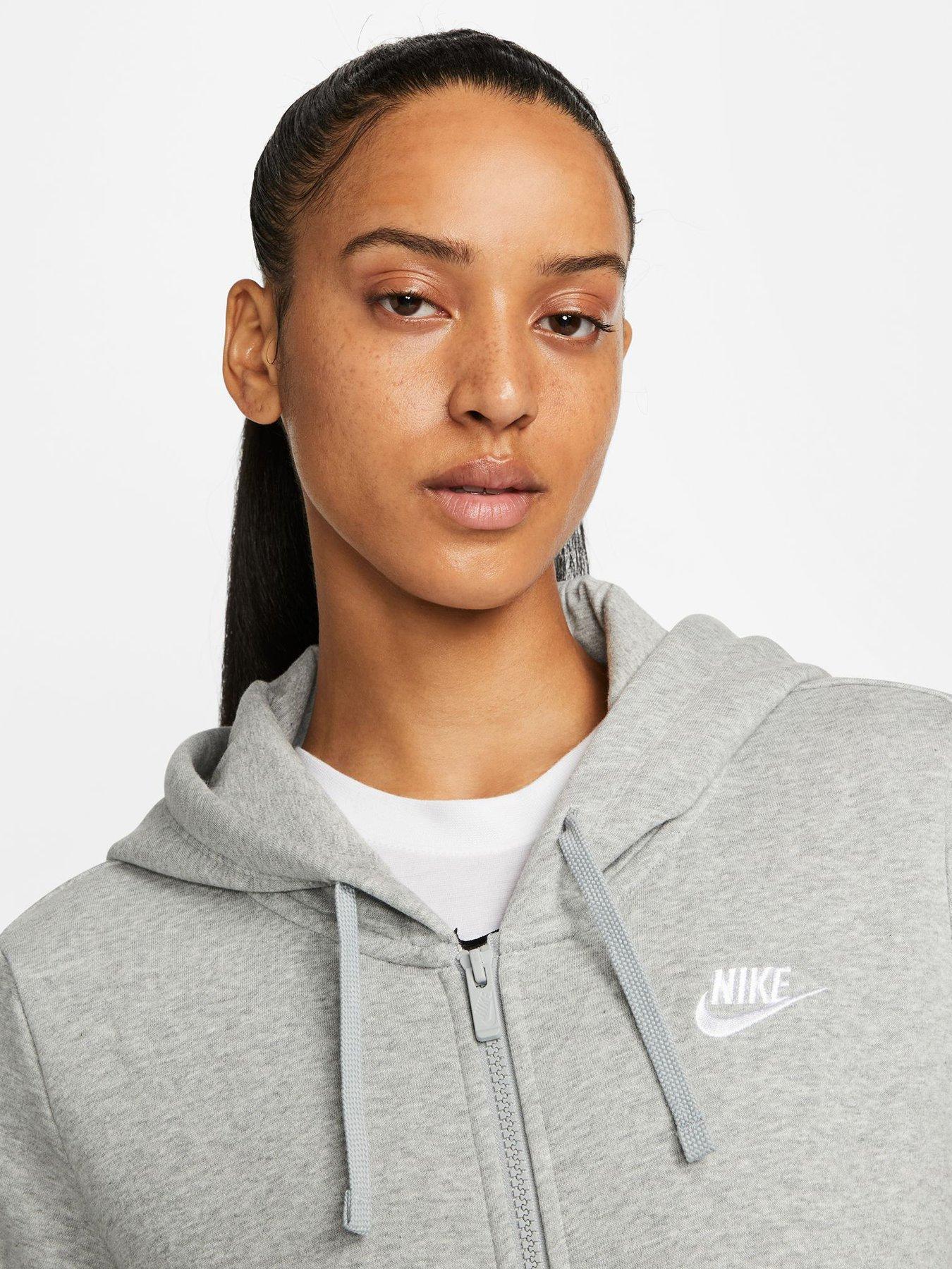 Nike zip cheap front hoodie women's