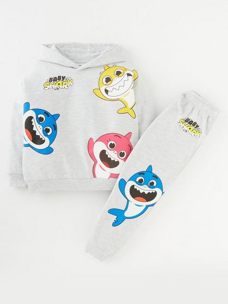 baby-shark-unisex-baby-shark-twonbsppiece-all-over-print-hoodie-tracksuit-grey