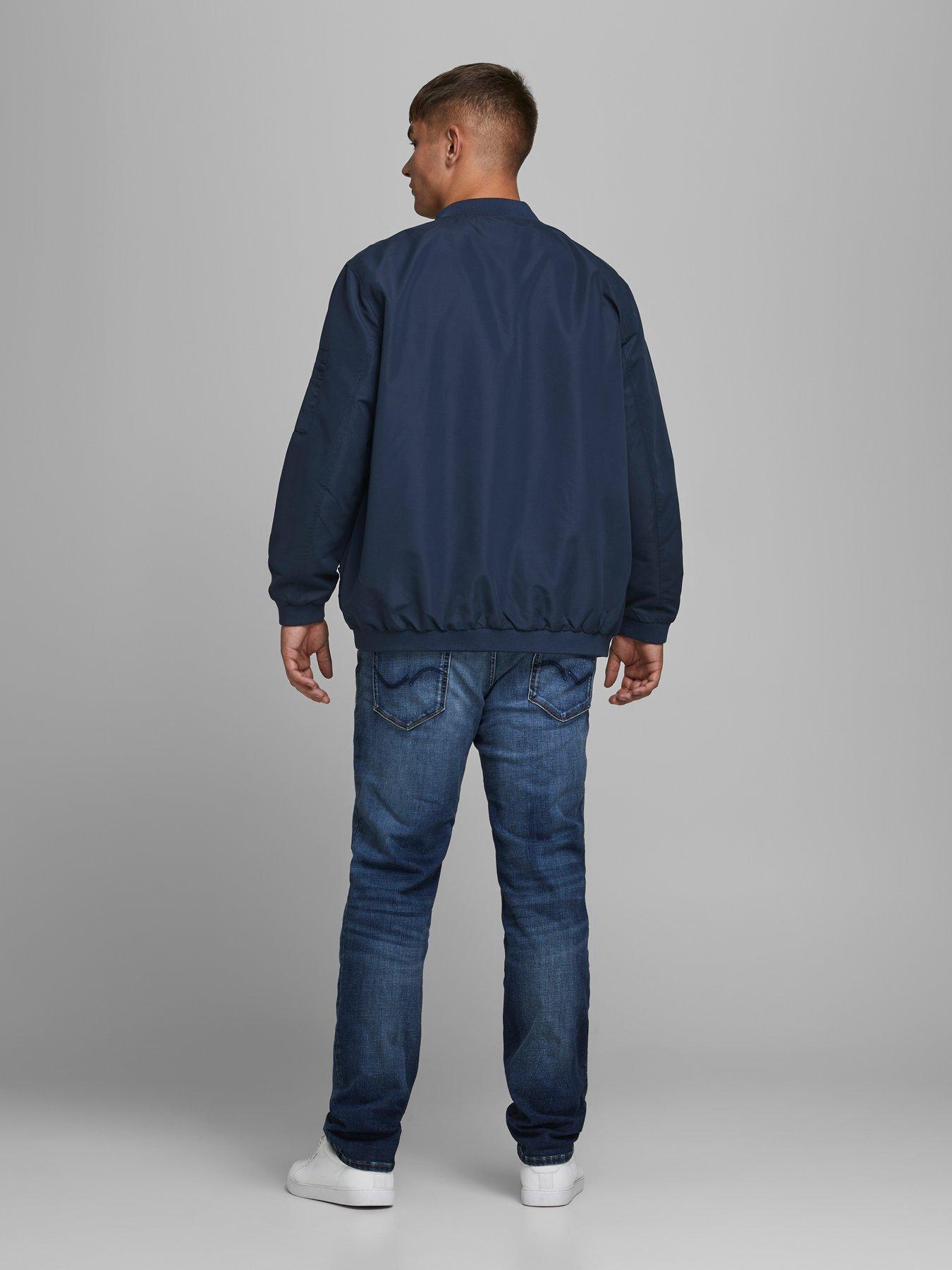 jack-jones-plus-bomber-jacket-navystillFront