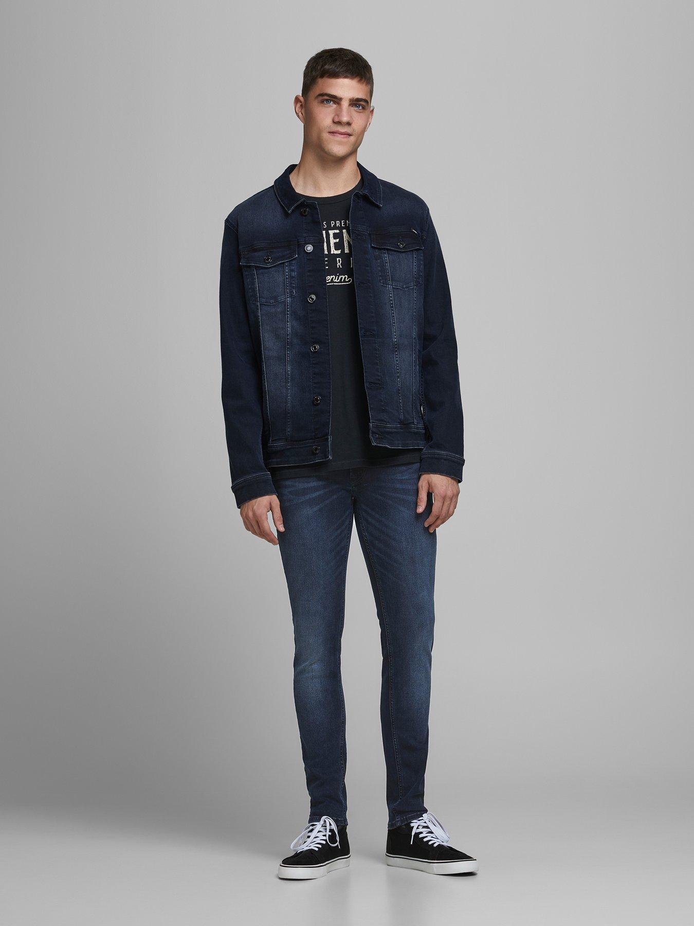 Jack & Jones Liam Skinny Fit Jeans - Dark Wash