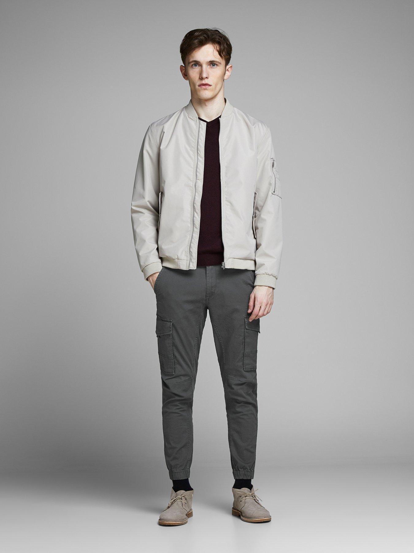 Jack & Jones Jack  &  Jones Paul Slim Fit Cargo Trousers - Asphalt
