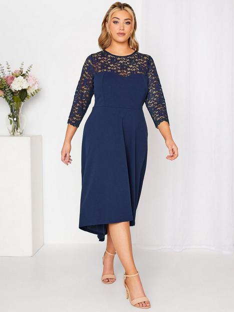 yours-yours-london-lace-sweetheart-midi-dress-navy-blue