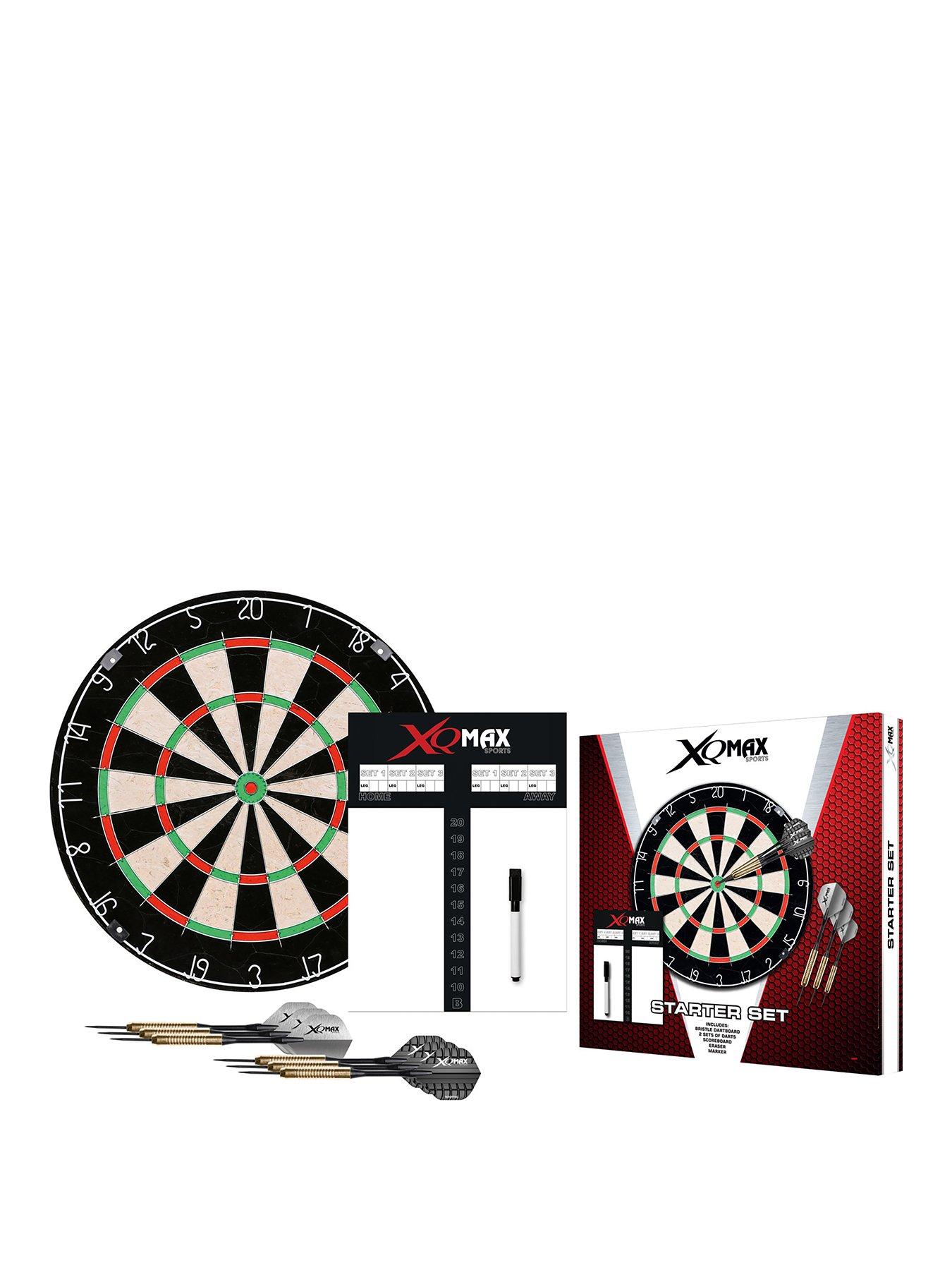 xq-max-xq-max-dartboard-starter-set-includes-scoreboard-marker-pen-eraser-two-sets-of-steel-dartsfront