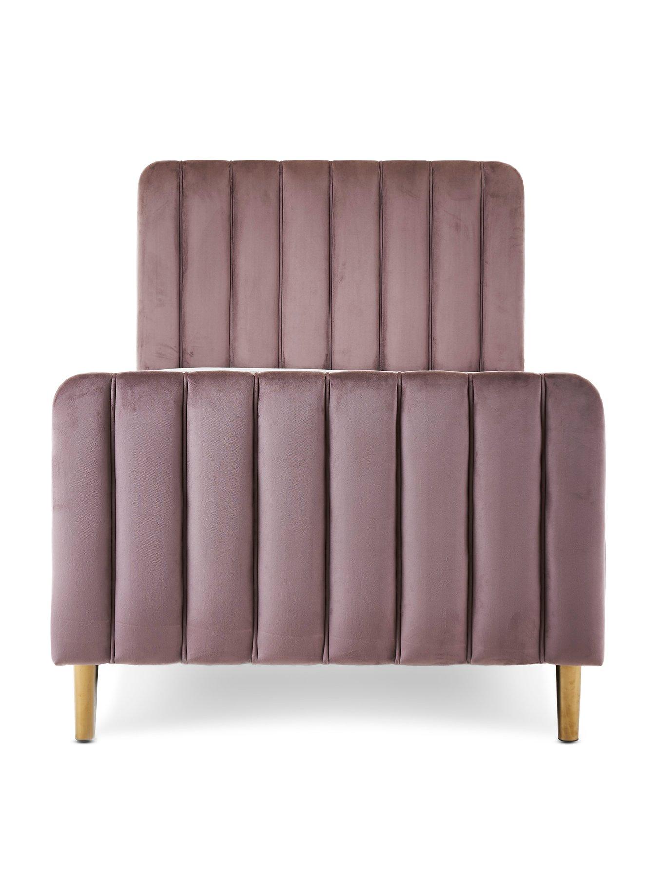 obaby-gatsby-velvet-toddler-bed-pinkback