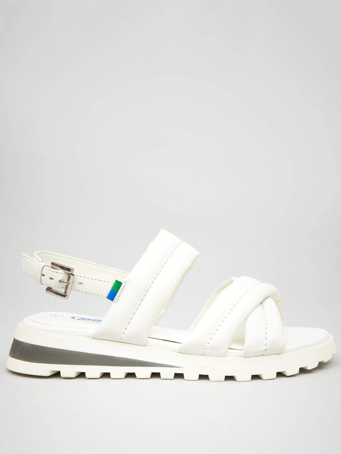 Louis Vuitton Rubber Lasercut Accents Slides - White Sandals