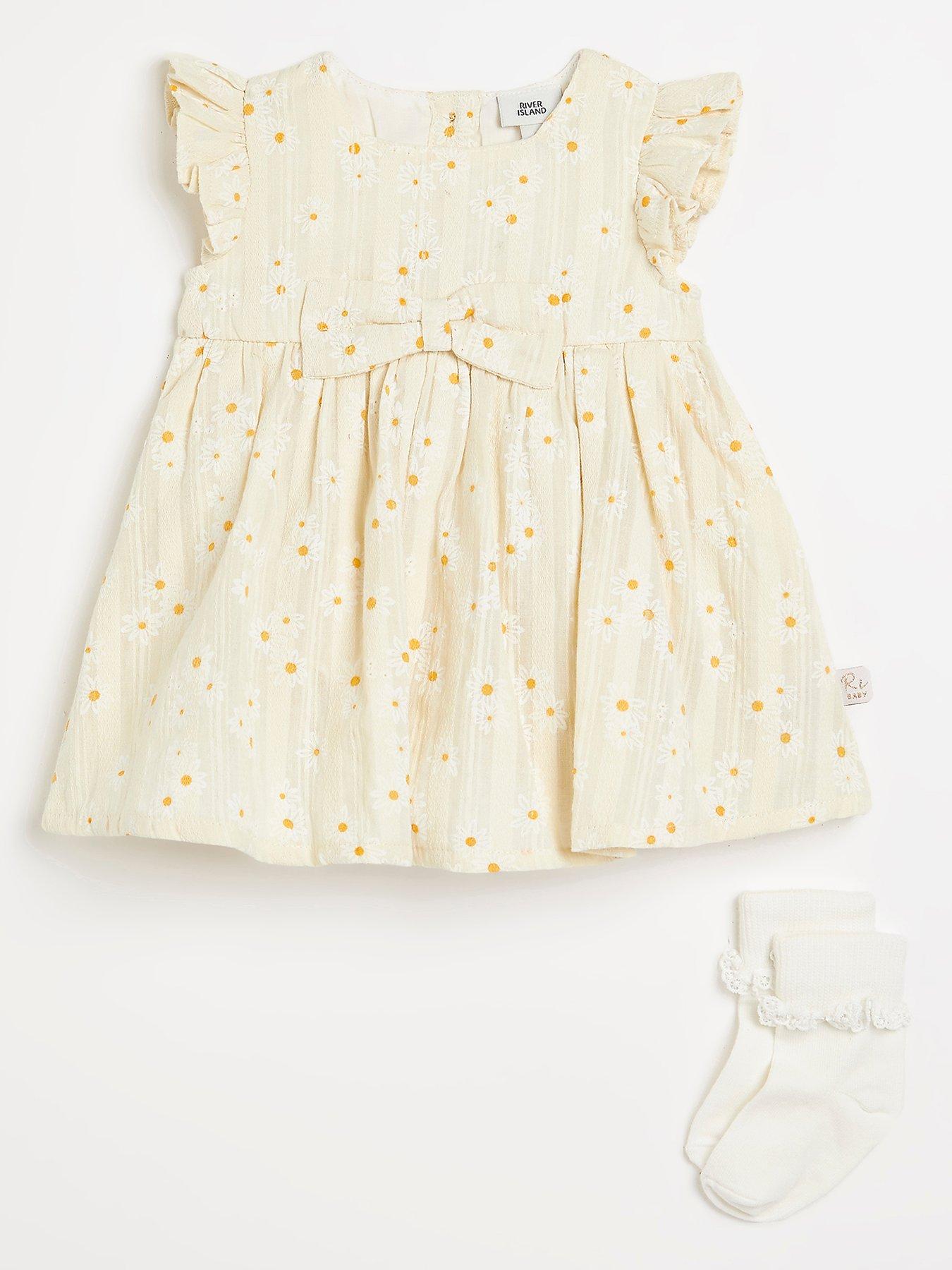 river-island-baby-baby-girls-textured-daisy-dress-yellow