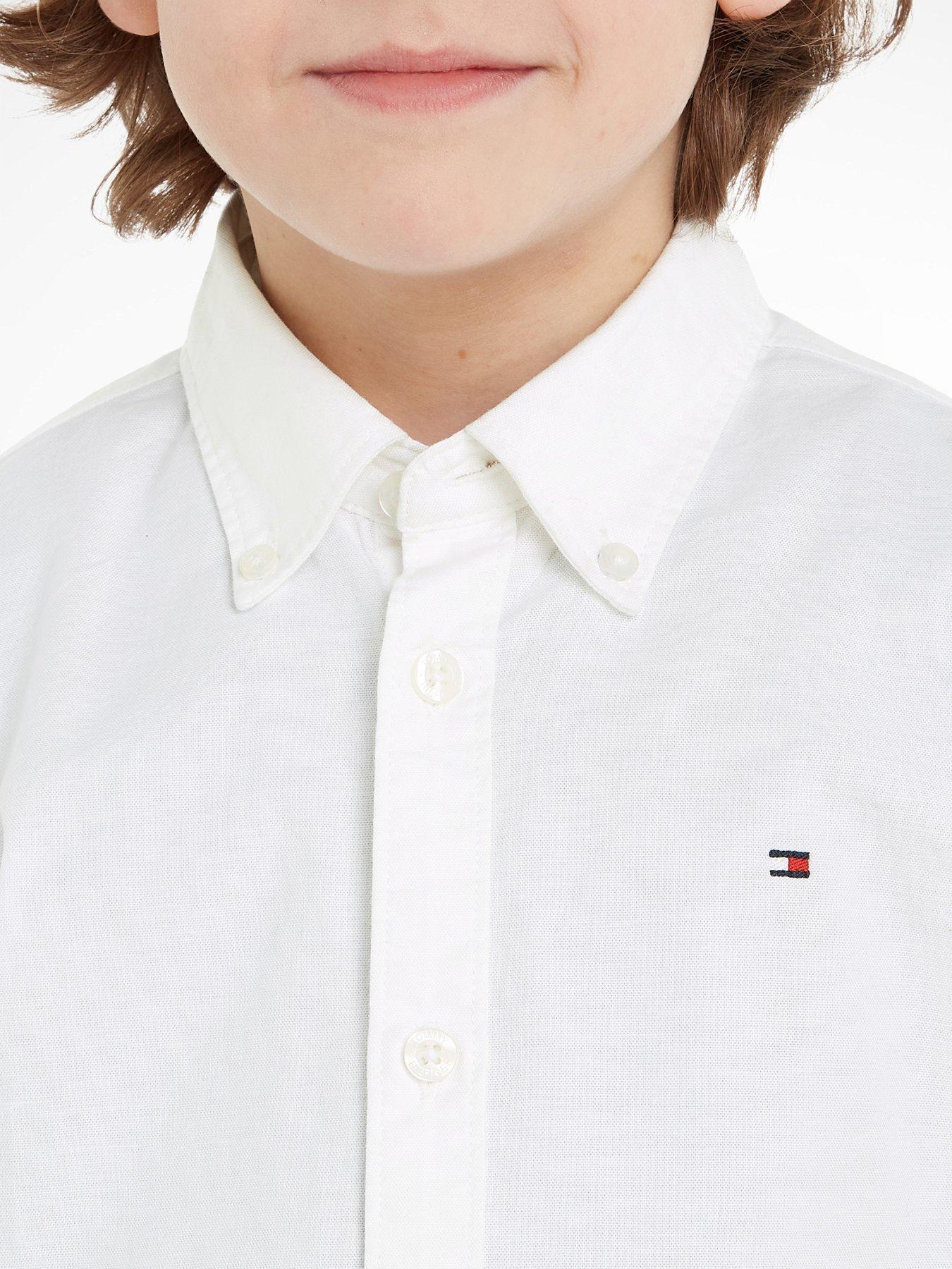 tommy-hilfiger-boys-stretch-oxford-long-sleeve-shirt-whiteoutfit