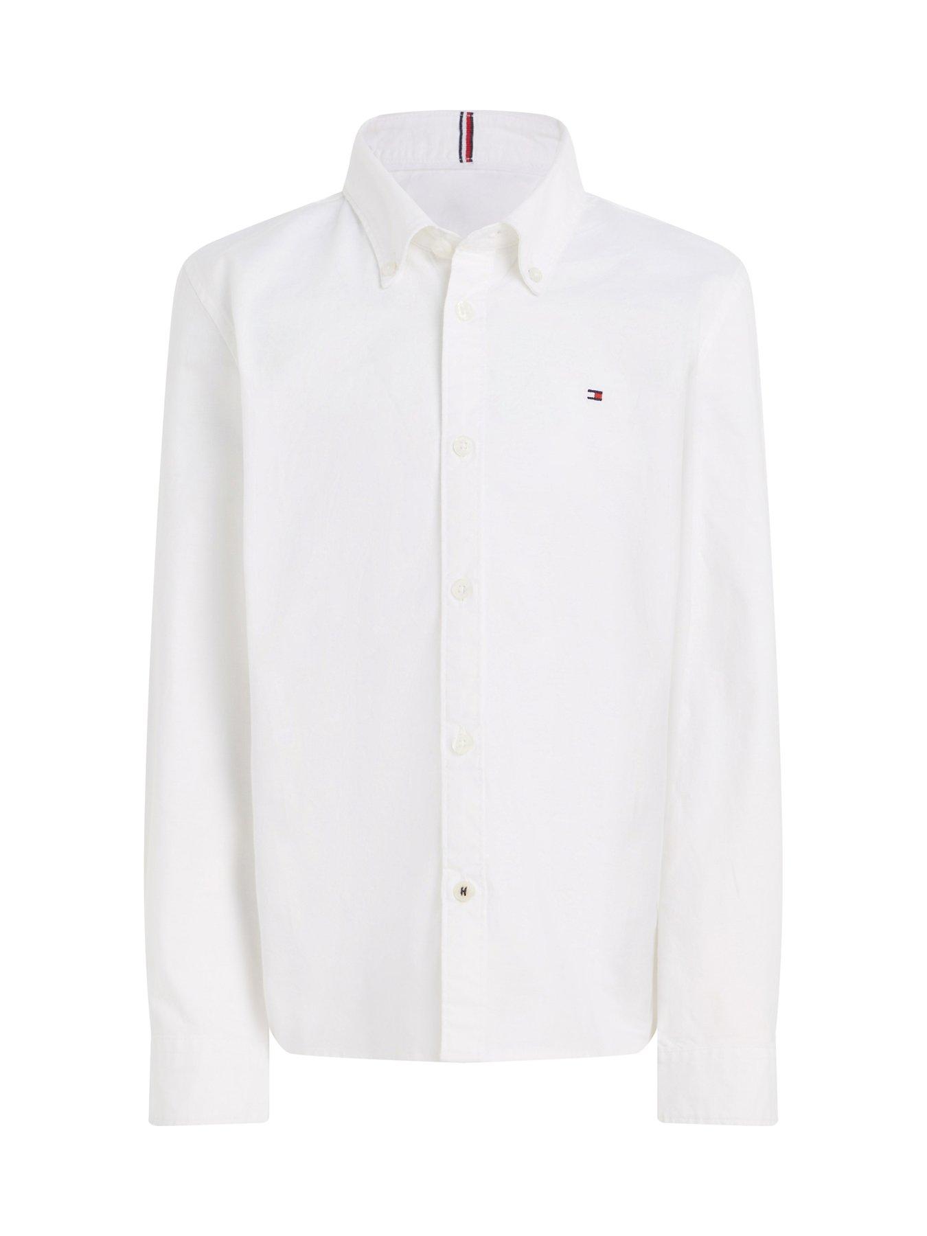 tommy-hilfiger-boys-stretch-oxford-long-sleeve-shirt-whitedetail