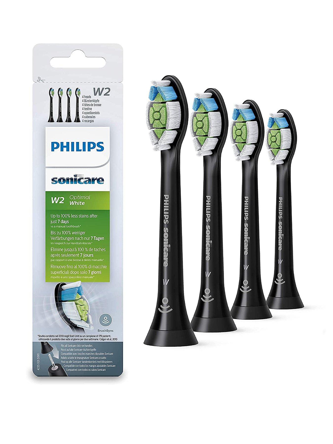 philips-sonicare-w2nbspoptimal-white-replacement-brush-heads-pack-of-4-black-hx606411front