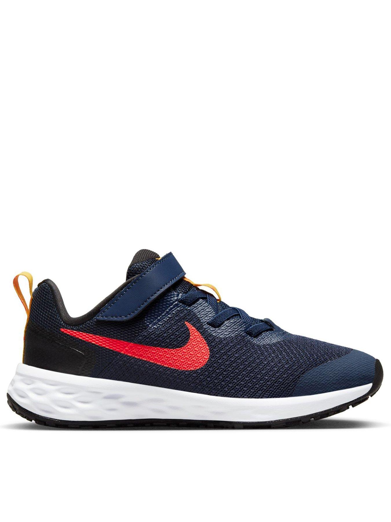 Kids store navy trainers