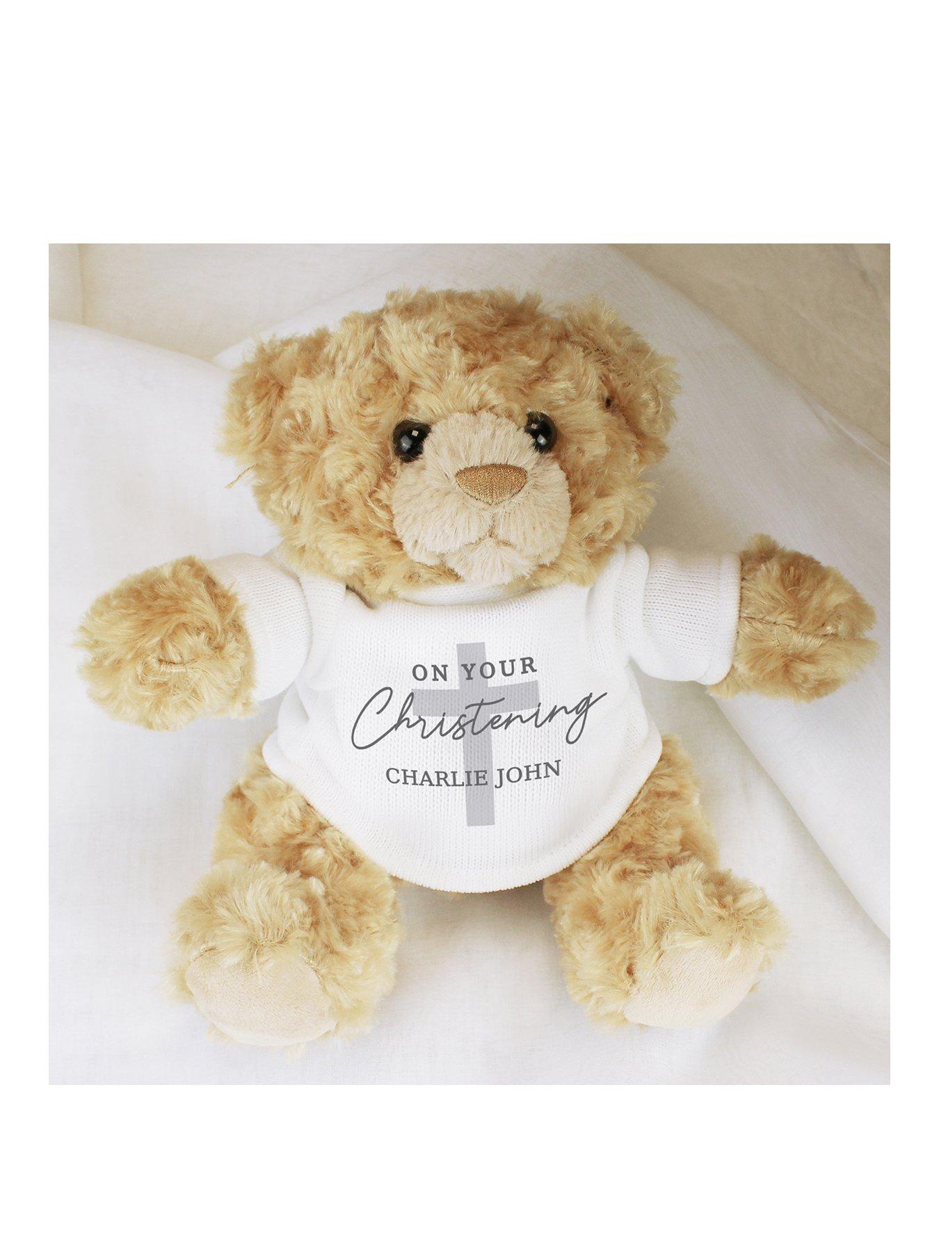 undefined Personalised On Your Christening Teddy Bear
