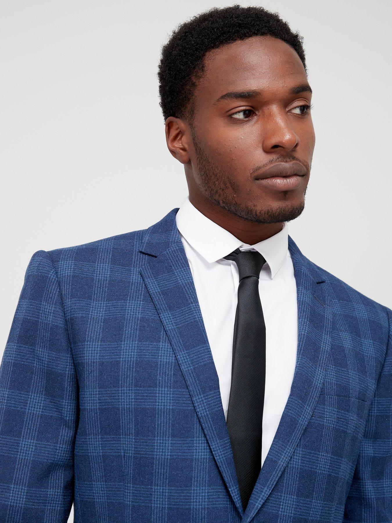 very-man-slim-check-suit-jacket-navyoutfit