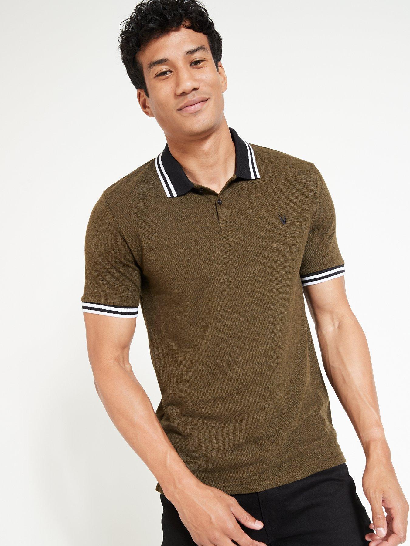 Mens Clothing T-shirts Polo shirts for Men Fred Perry Twin Tipped Shirt in Dark Sand Natural 