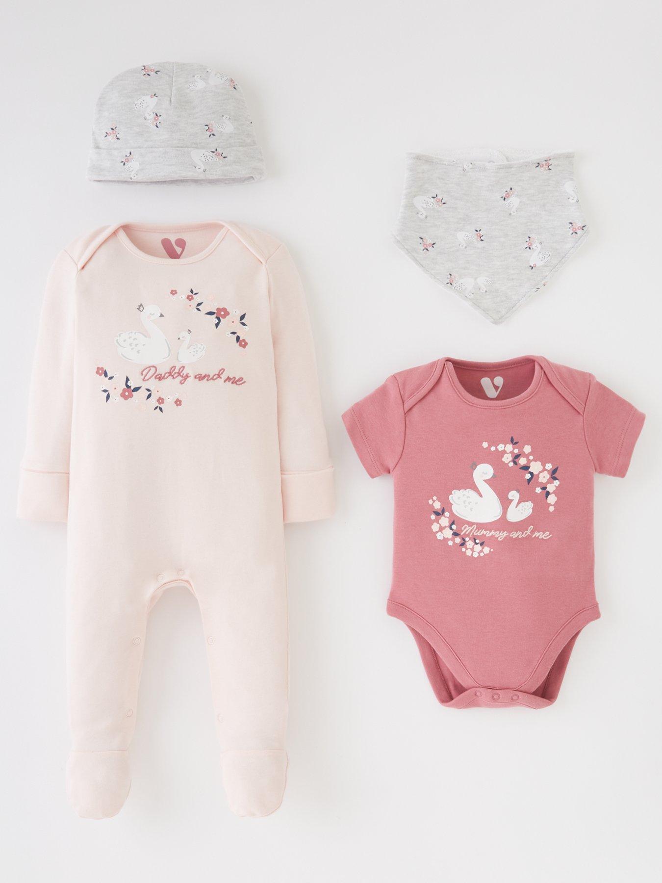 Girls Babies Babywear Clothes Dungarees Babygrow Sleep Jumper Joggers All In One 