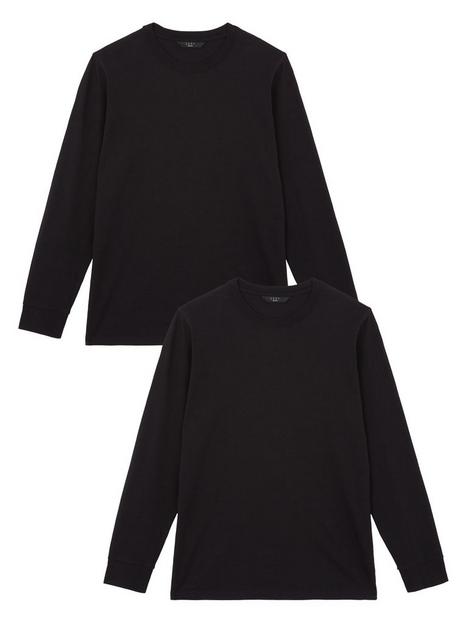 everyday-essential-long-sleeve-loungewear-t--shirt-2-pack-black