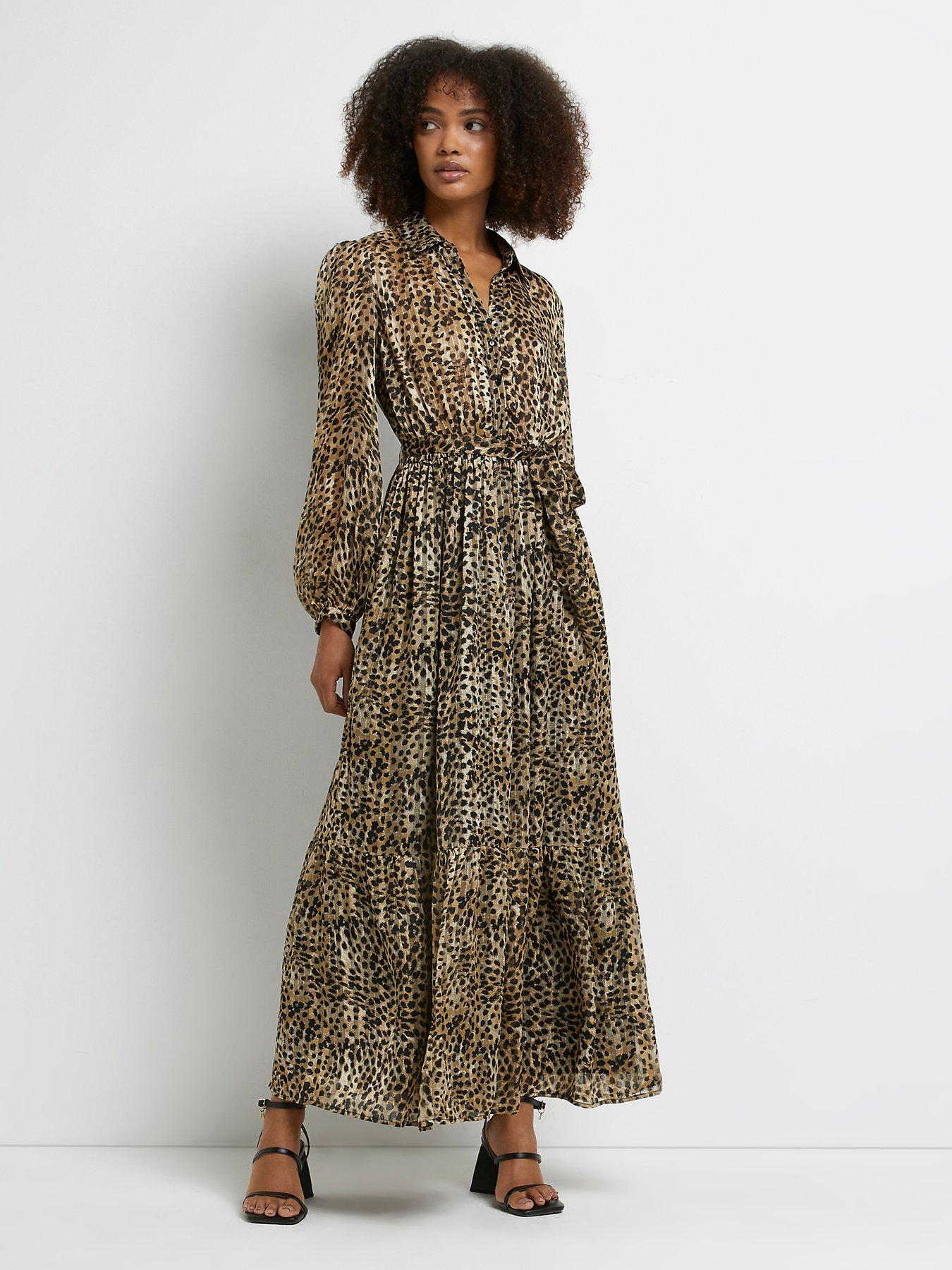 Animal print 2025 dress river island