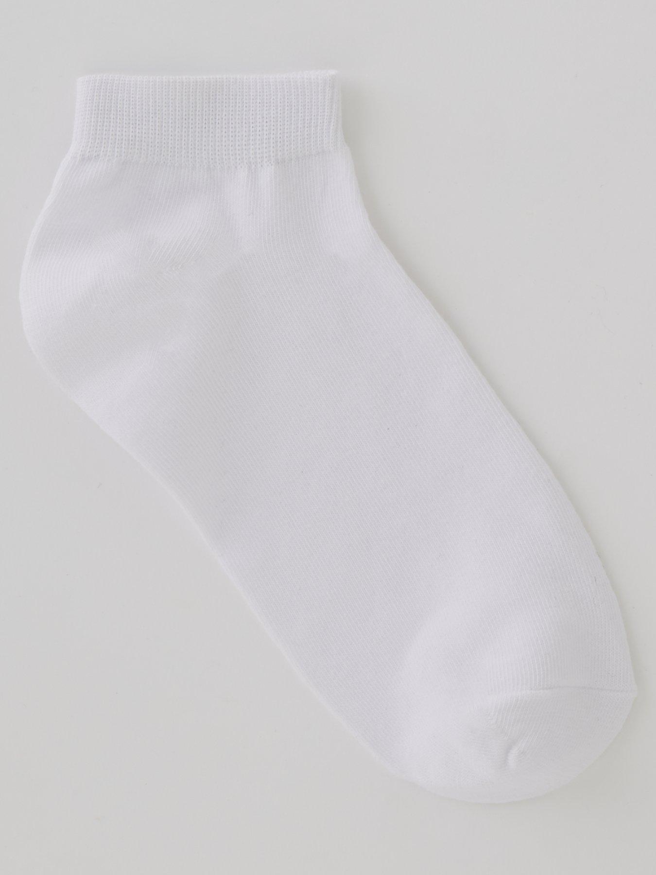 Image 2 of 3 of The Very Collection Mens 5 Pack Cotton-Rich Stretch Trainer Socks - White