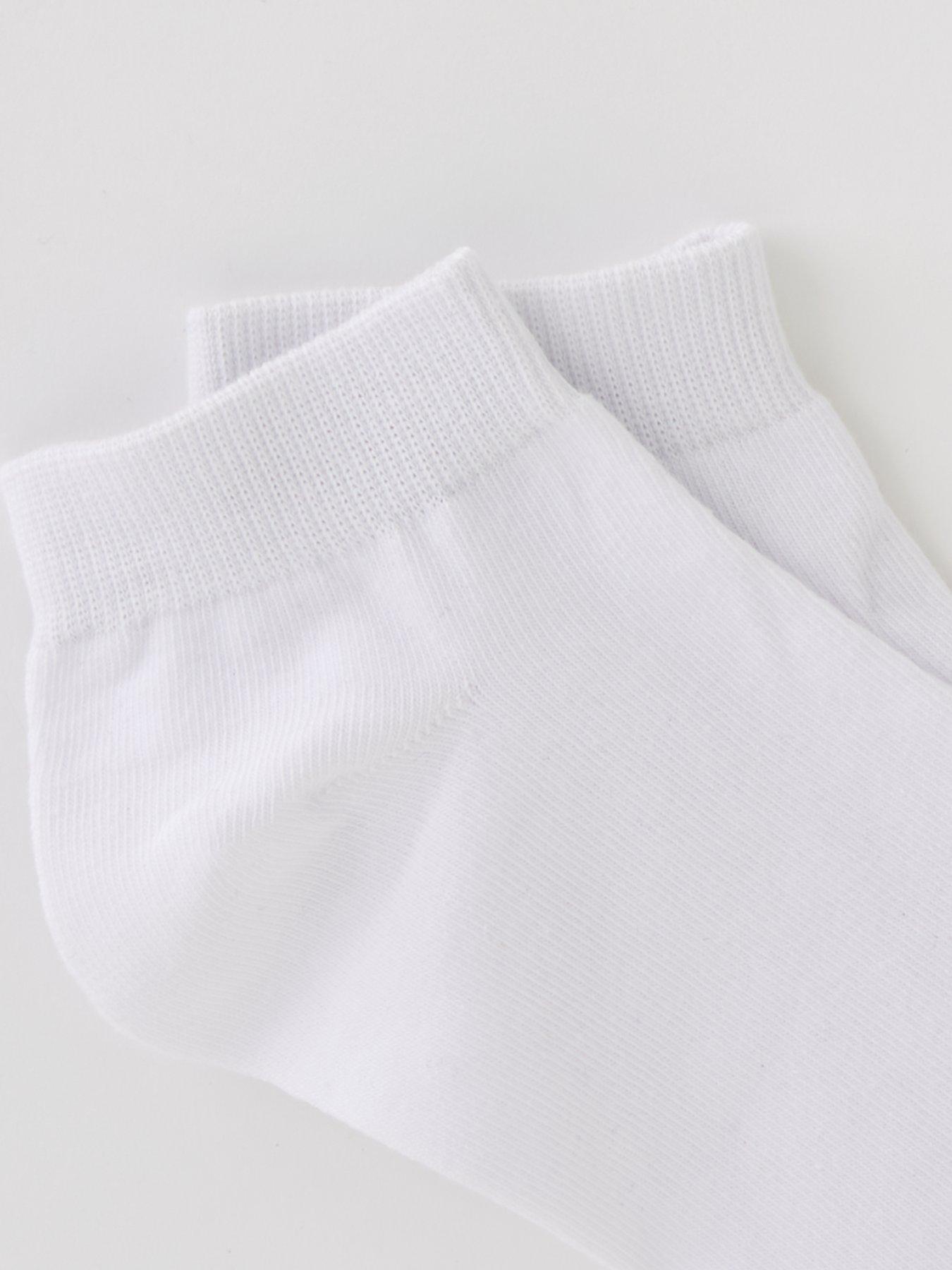Image 3 of 3 of The Very Collection Mens 5 Pack Cotton-Rich Stretch Trainer Socks - White
