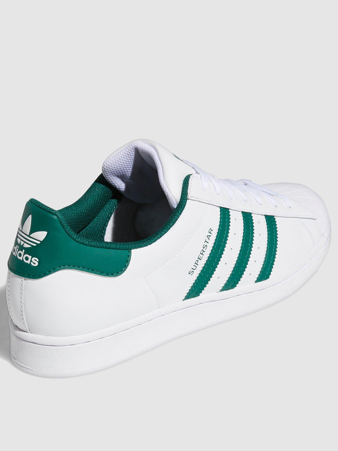 Green sales white trainers