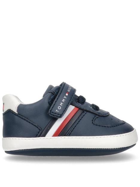 tommy-hilfiger-baby-lace-up-velcro-trainer-navy