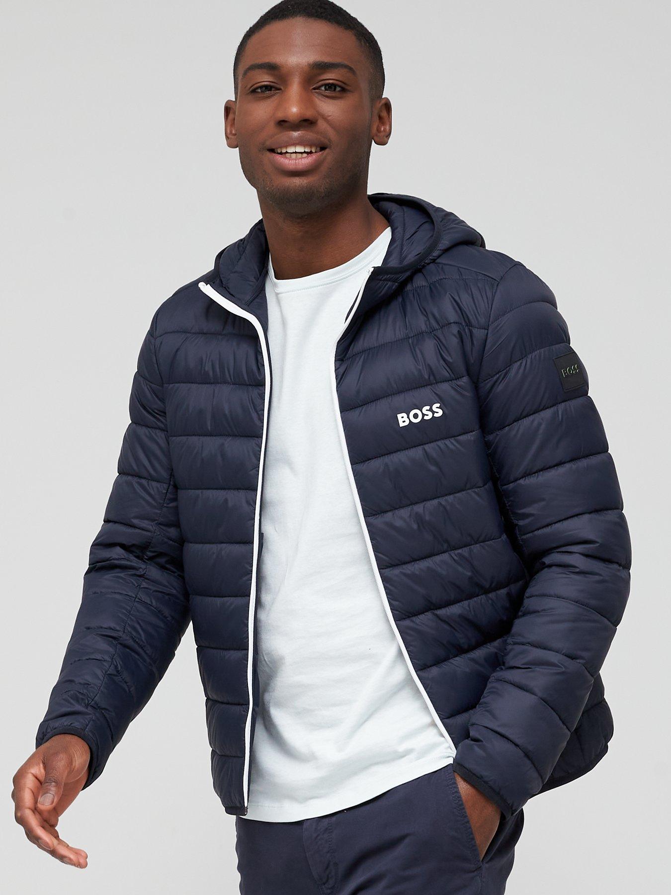 EA7 Emporio Armani Core Id Logo Padded Hooded Jacket - Navy