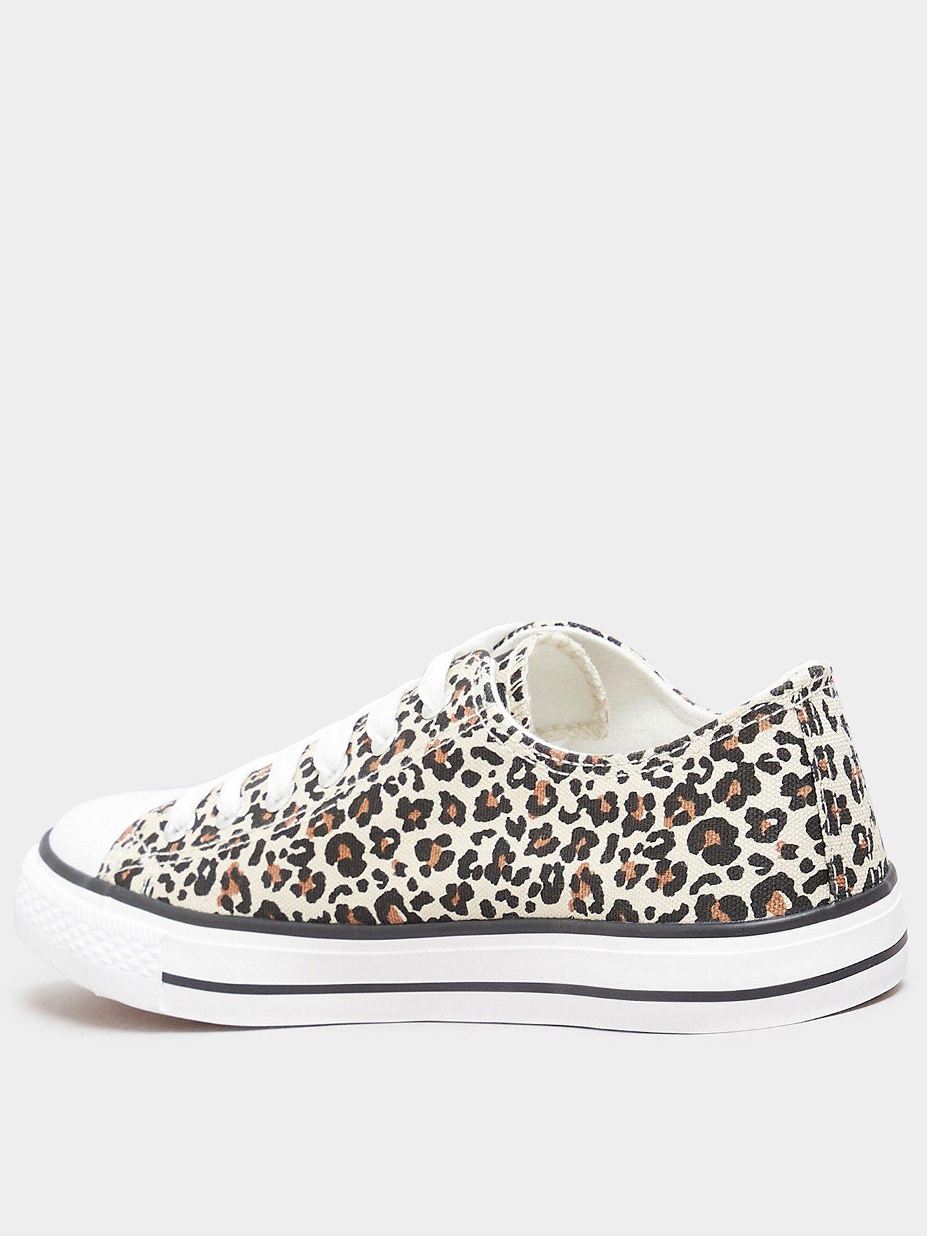 yours-clothing-leopard-low-top-trainerstillFront